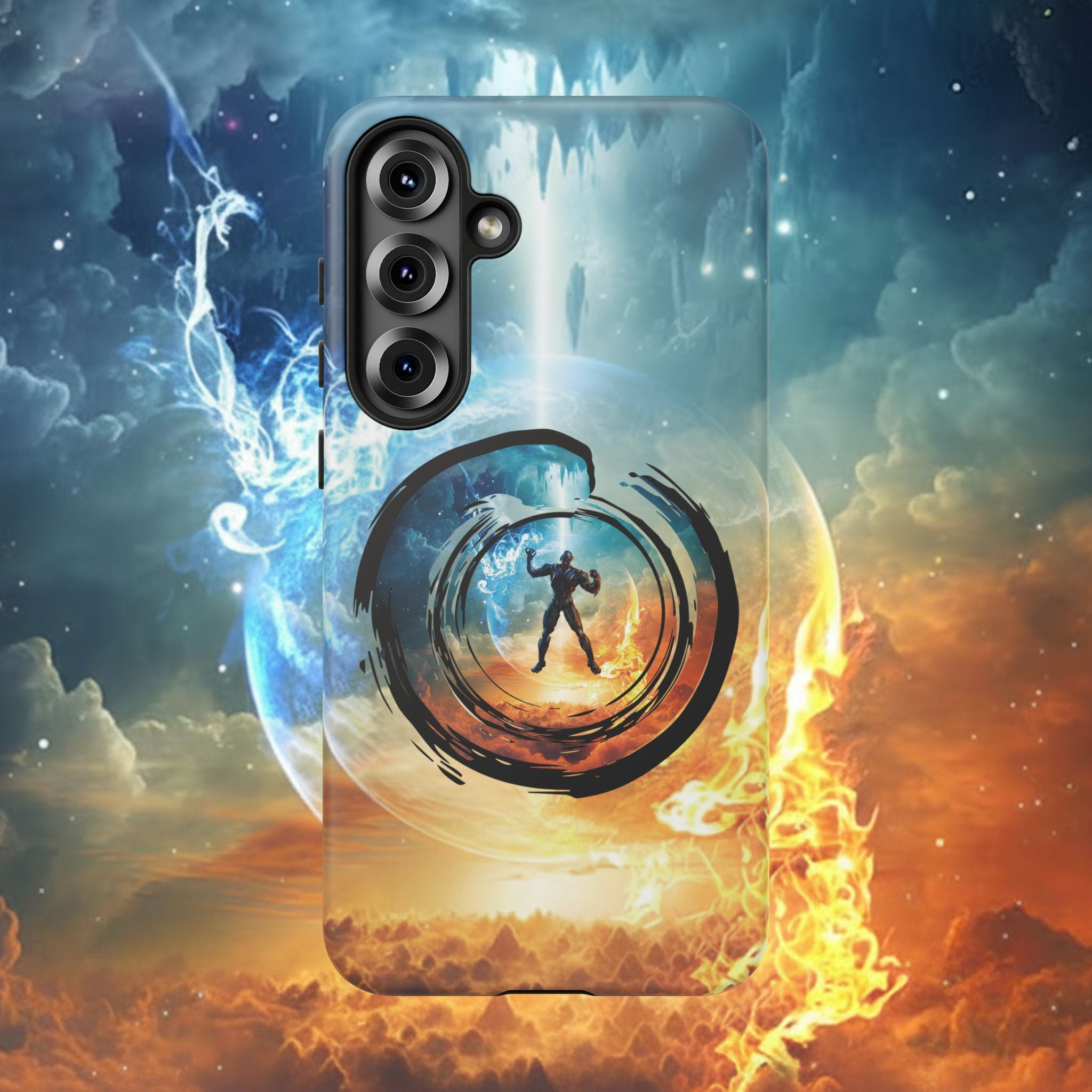 Phone Case — Elemental Warrior Fire & Ice Protective Tough Case - Ultron
