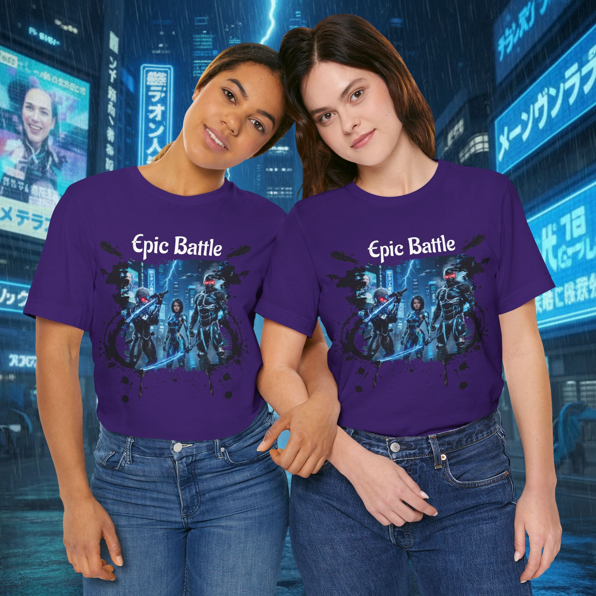 Epic Battle Tee — Sci‑Fi Gamer Graphic T-Shirt - Battle Suits