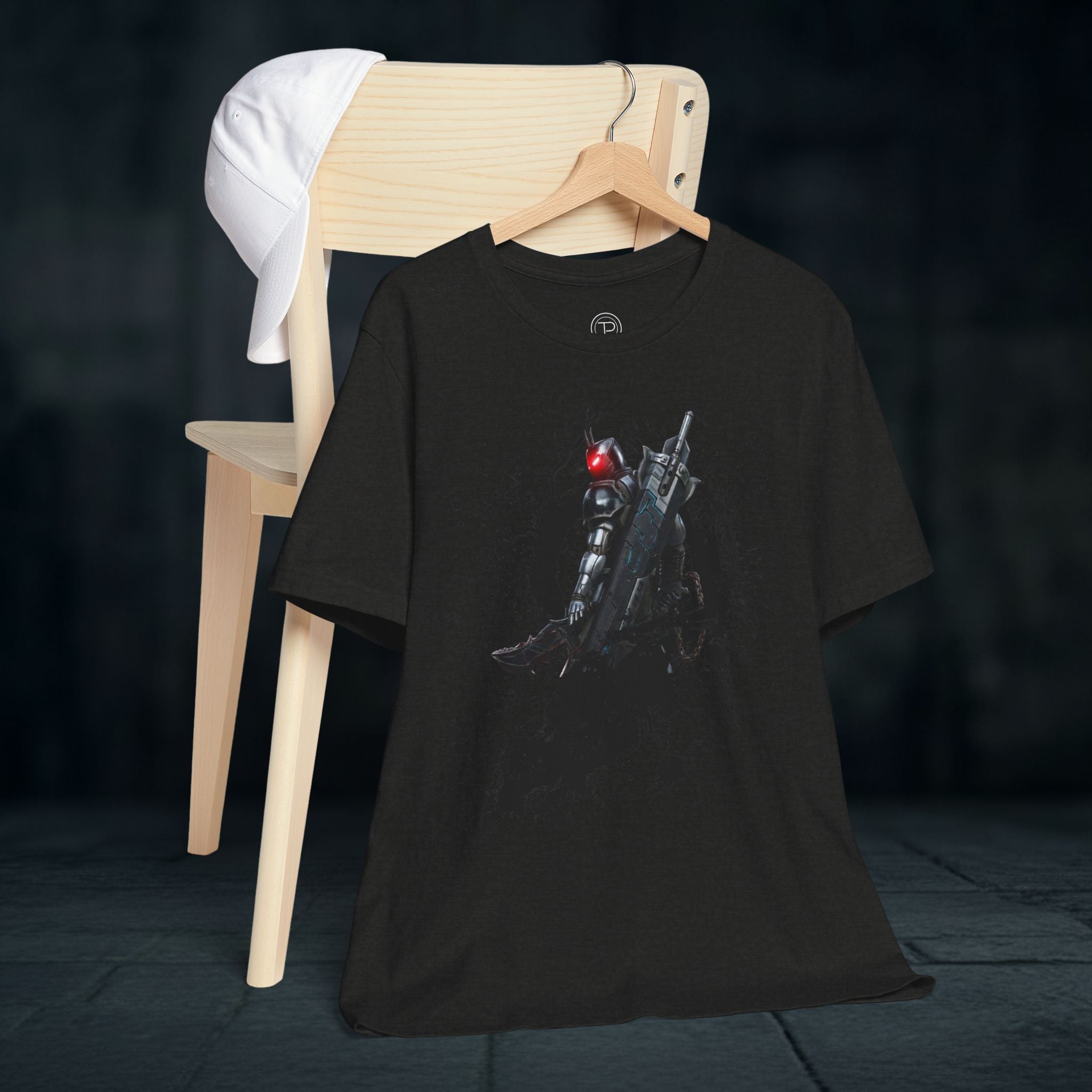 Splatter Noir Rifle Tee — Graphic Military Weapon Shirt