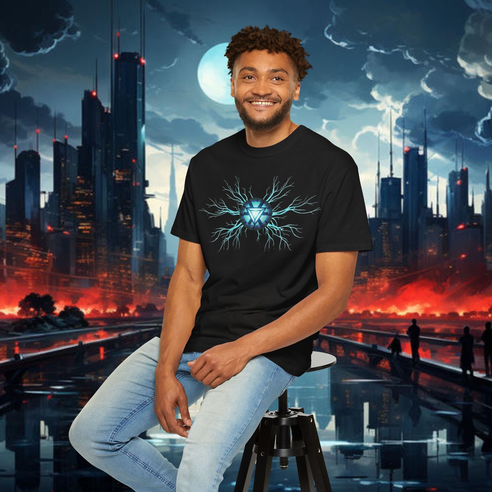 Unisex Garment-Dyed T-shirt Ironman reactor
