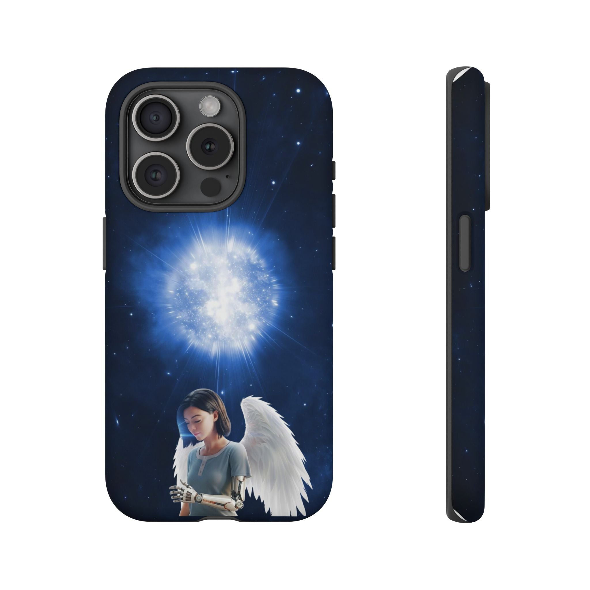 Angel Wings Galaxy Phone Case — Cosmic Light Protective Case ALITA BATTLE ANGEL