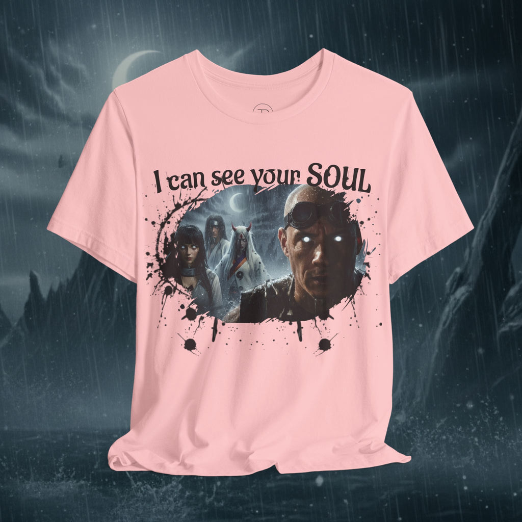 I Can See Your Soul T-Shirt — Gothic Horror Movie Graphic Tee - Byakugan Family and Riddick