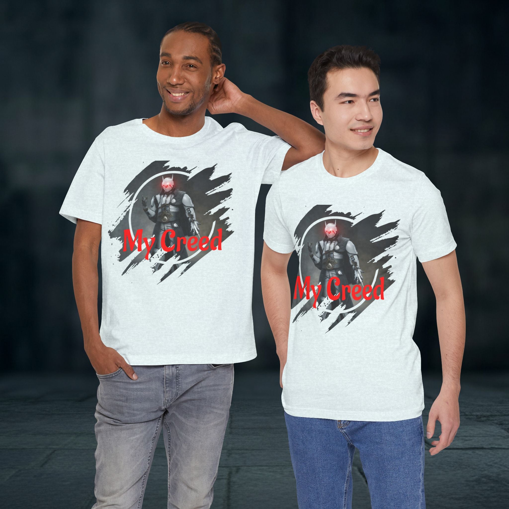 My Creed T-Shirt — Dark Knight Sci‑Fi Graphic Tee