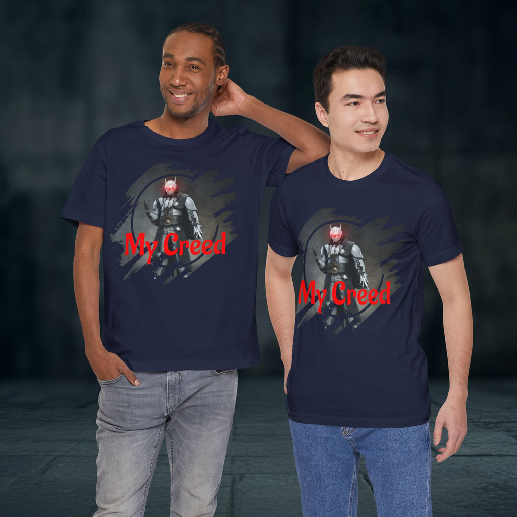 My Creed T-Shirt — Dark Knight Sci‑Fi Graphic Tee