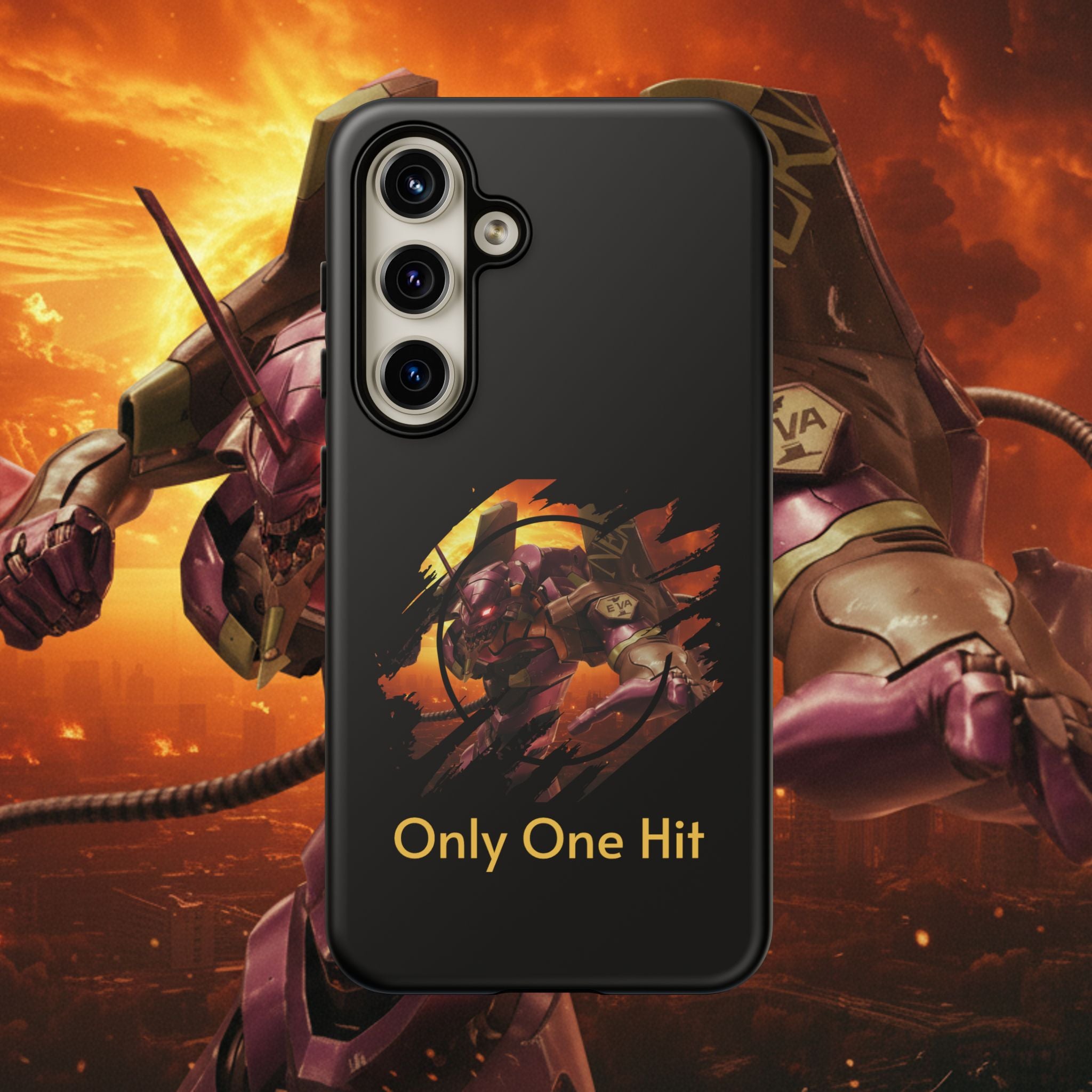 Phone Case — "Only One Hit" Gaming Armor Protective Cover - EVA 1 - Neon Genesis Evangelion