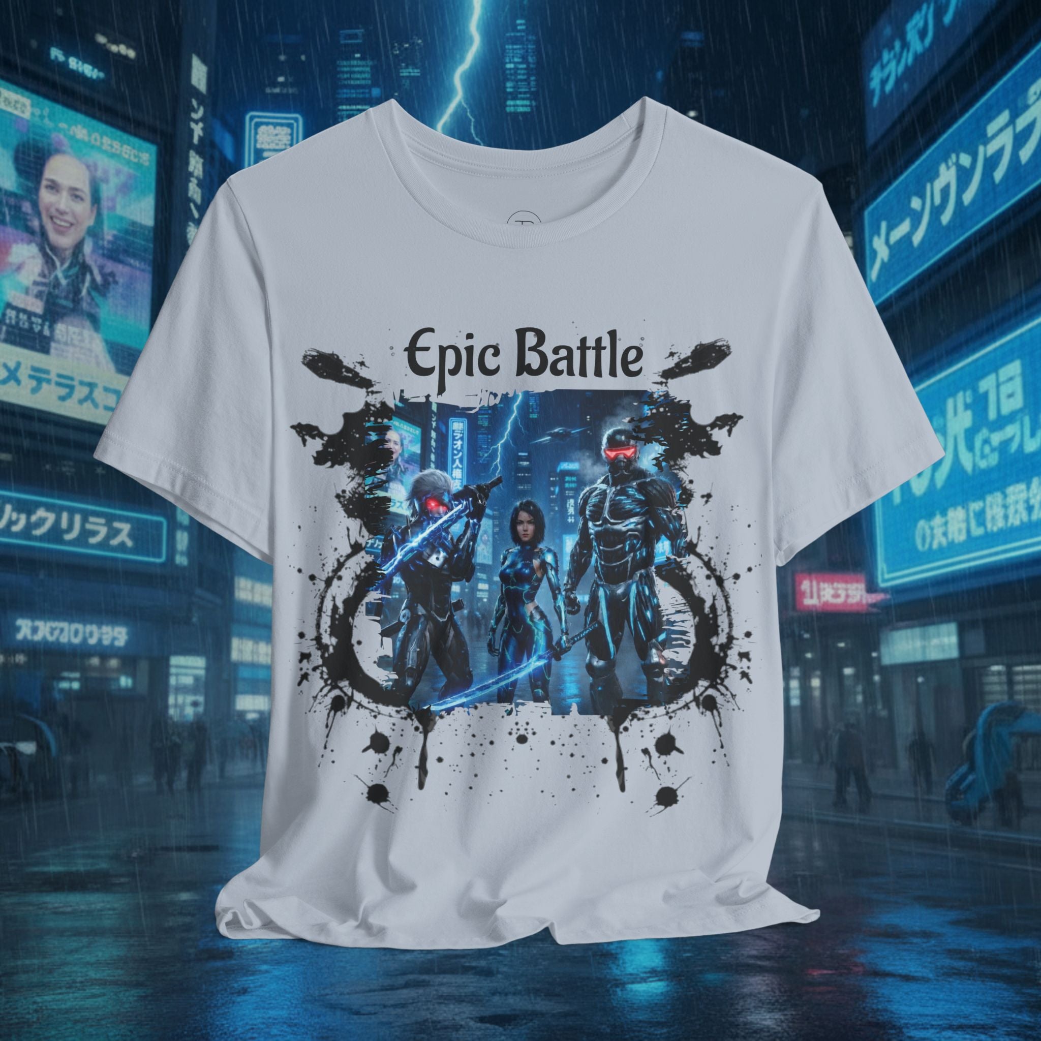 Epic Battle Tee — Sci‑Fi Gamer Graphic T-Shirt - Battle Suits