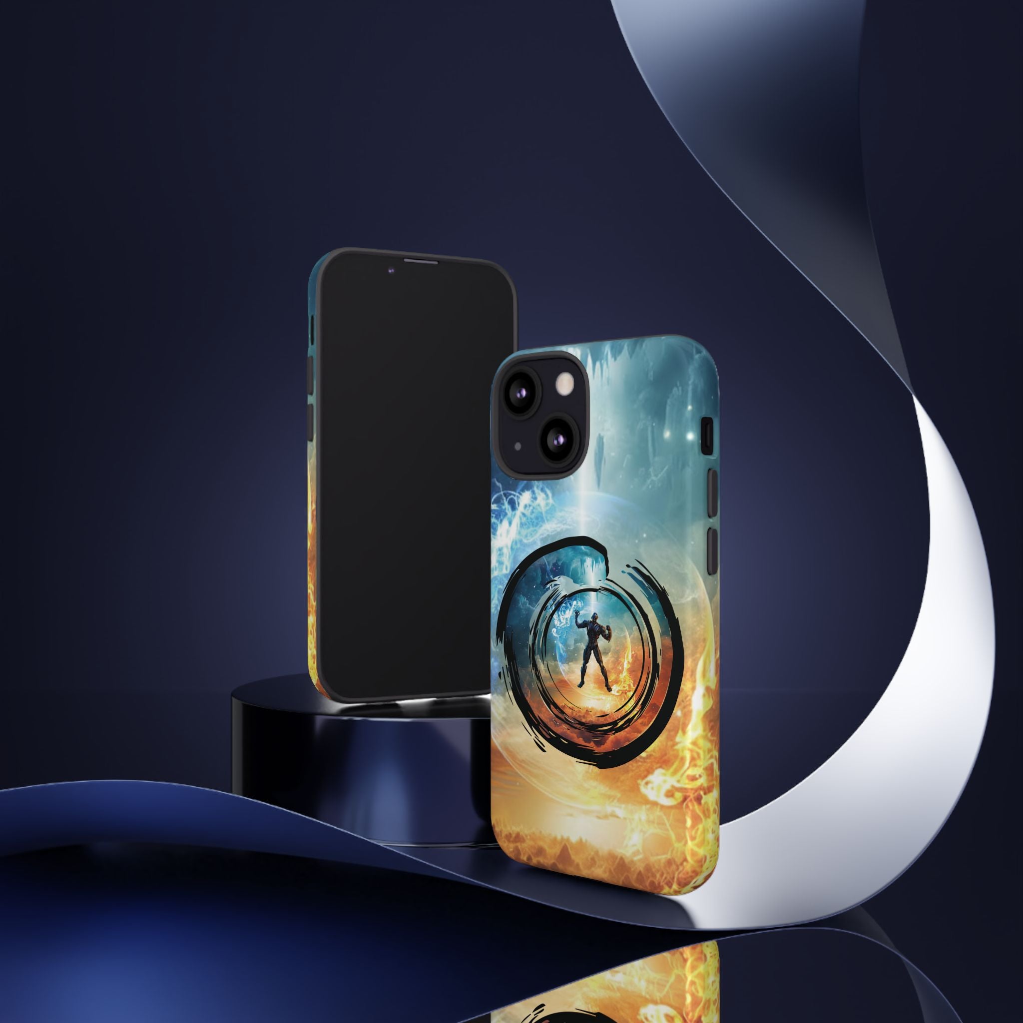 Phone Case — Elemental Warrior Fire & Ice Protective Tough Case - Ultron
