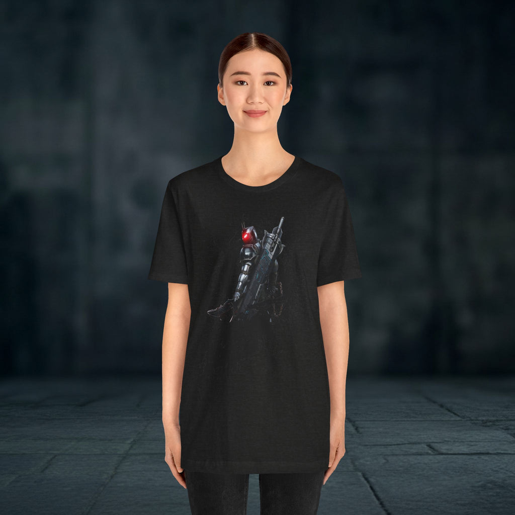 Splatter Noir Rifle Tee — Graphic Military Weapon Shirt