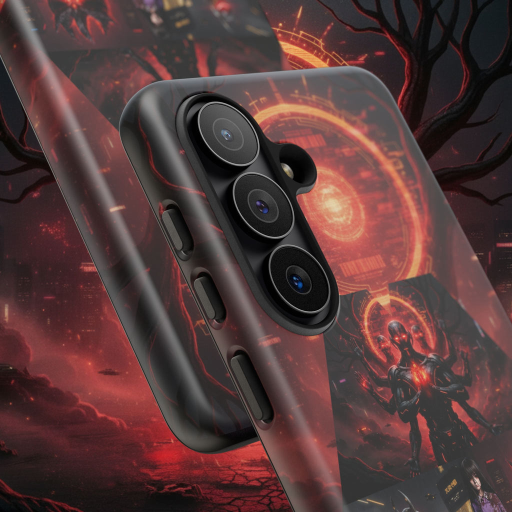 Demonic Guardians Phone Case — Red Occult Sigil Urban Fantasy iPhone Cover
