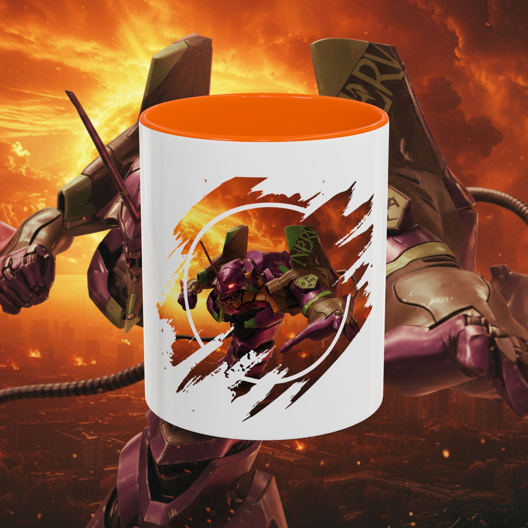 Evangelion Unit-01 Mecha Coffee Mug — Anime Pilot Accent Mug (11/15oz) - EVA 1 - Neon Genesis Evangelion