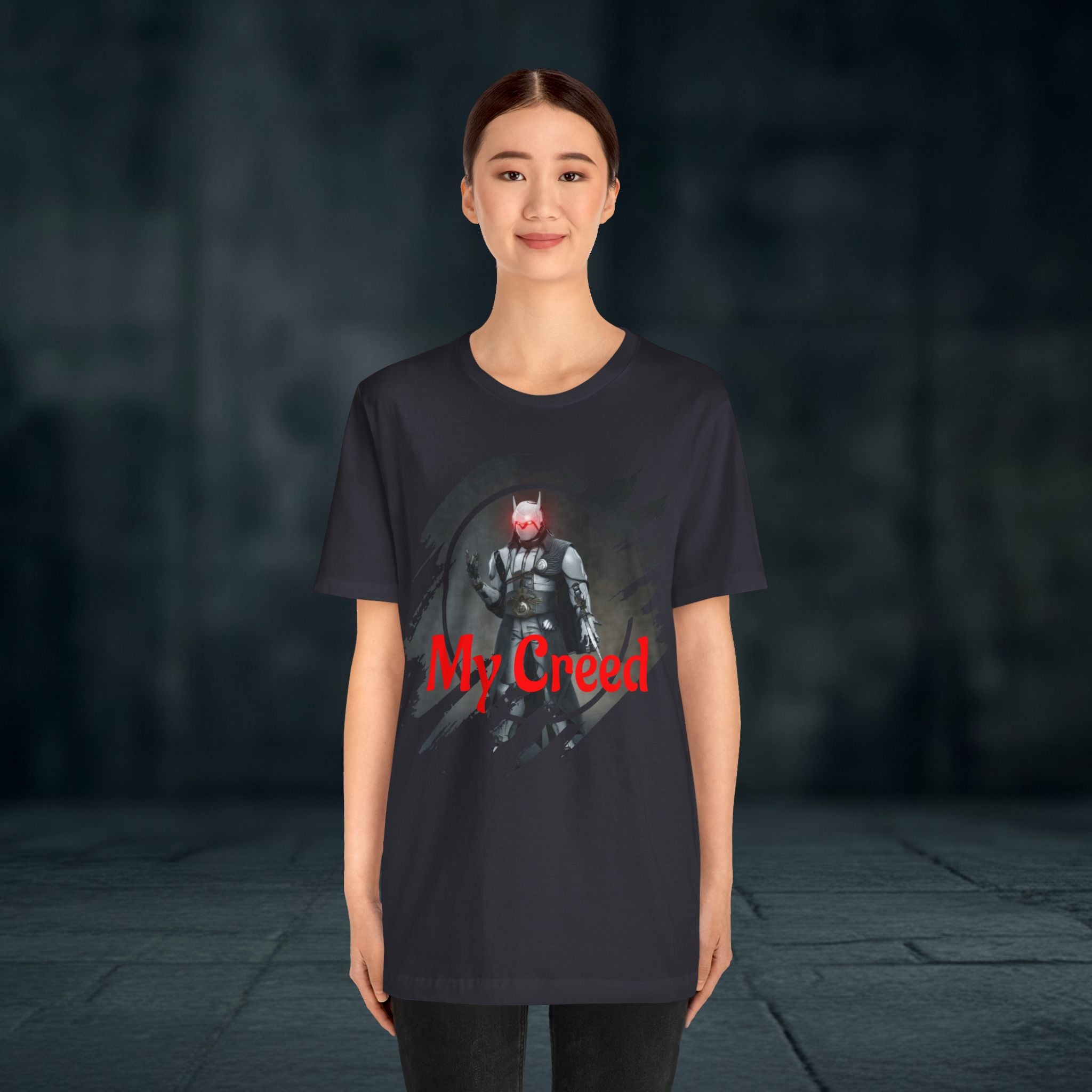My Creed T-Shirt — Dark Knight Sci‑Fi Graphic Tee