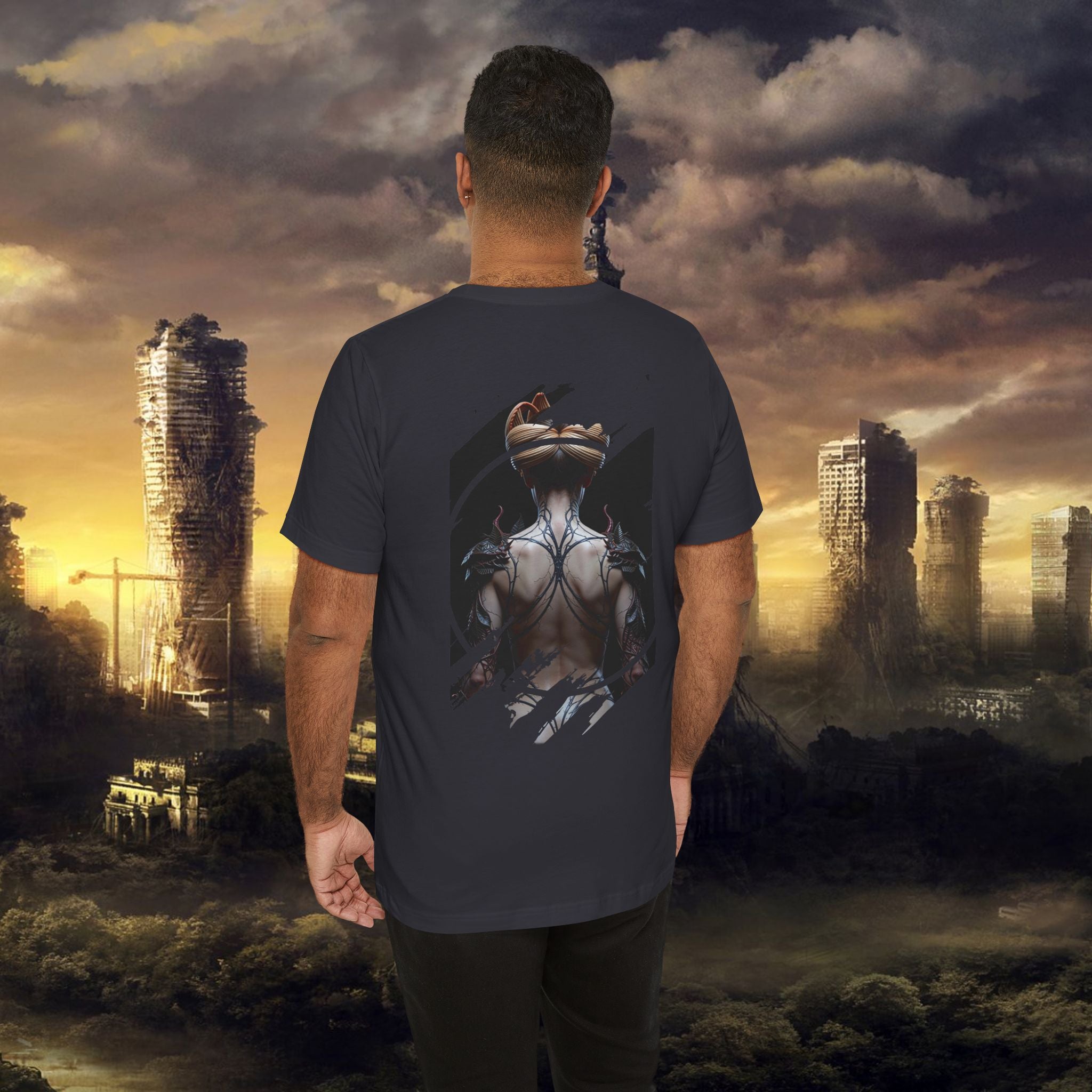 Dark Sorceress T‑Shirt — Fantasy Magic Witch Tee with Fiery Heart - Alexia Ashford