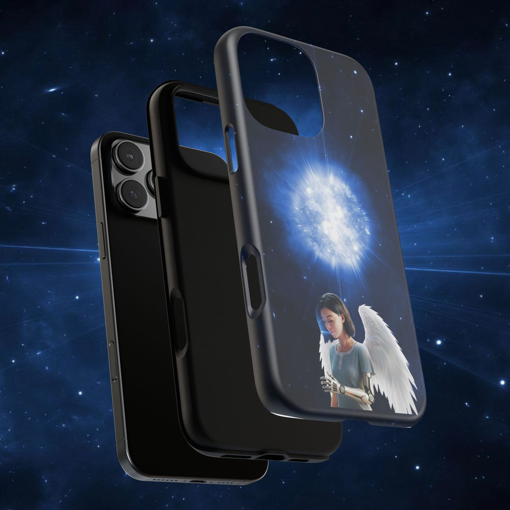 Angel Wings Galaxy Phone Case — Cosmic Light Protective Case ALITA BATTLE ANGEL