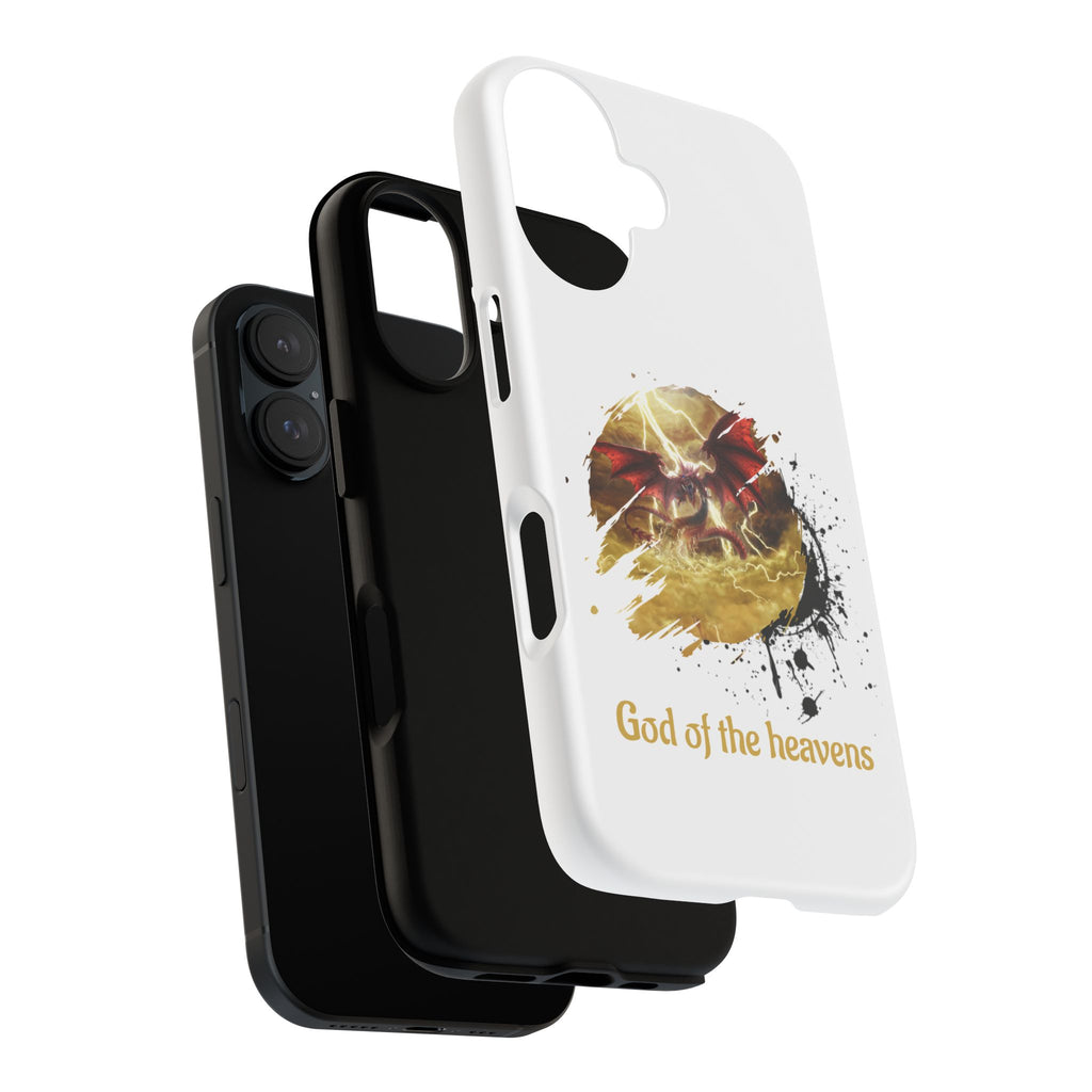 Gold Dragon Phone Case — Tough Protective Phone Case with Lightning Brush Art - slifer the sky dragon