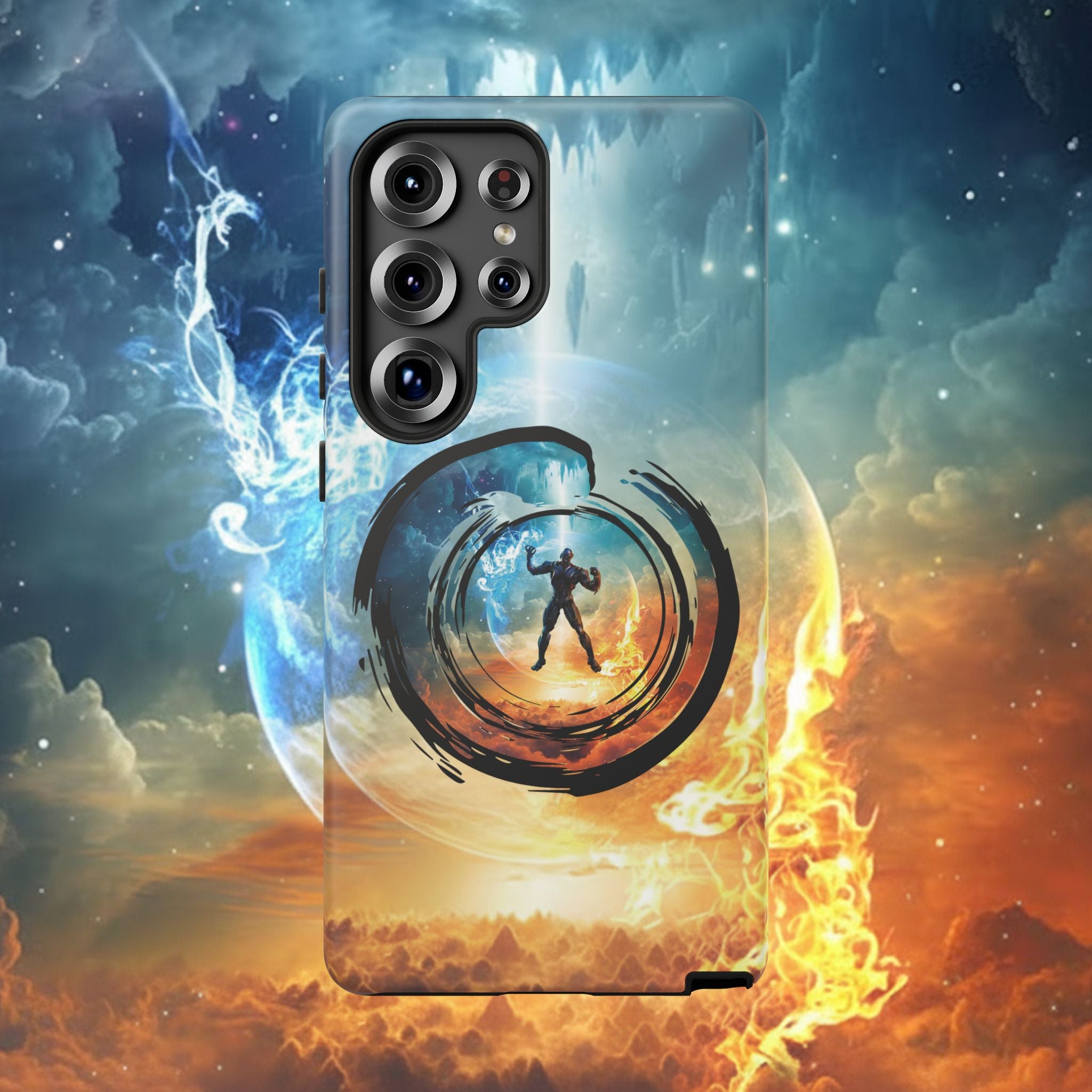 Phone Case — Elemental Warrior Fire & Ice Protective Tough Case - Ultron