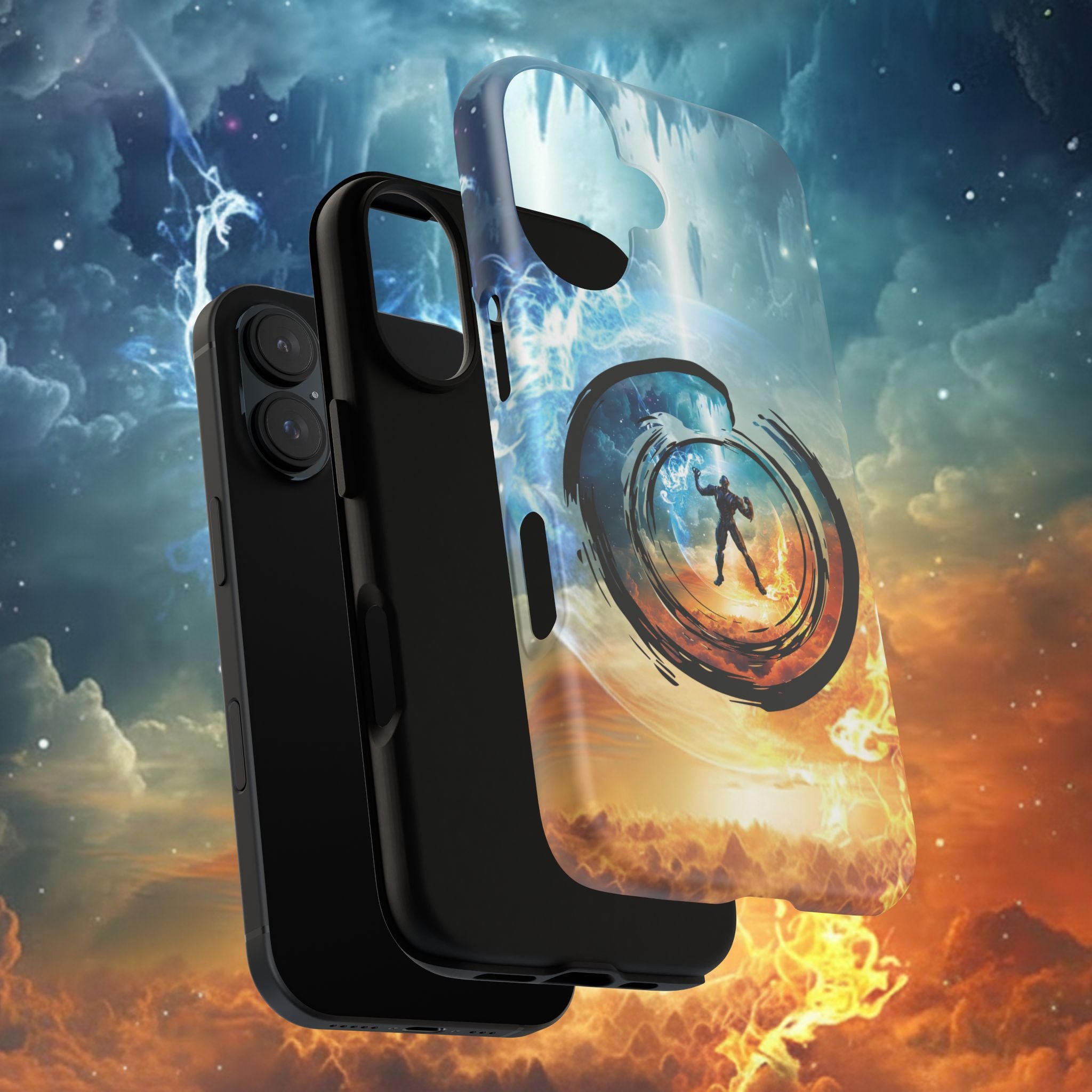 Phone Case — Elemental Warrior Fire & Ice Protective Tough Case - Ultron
