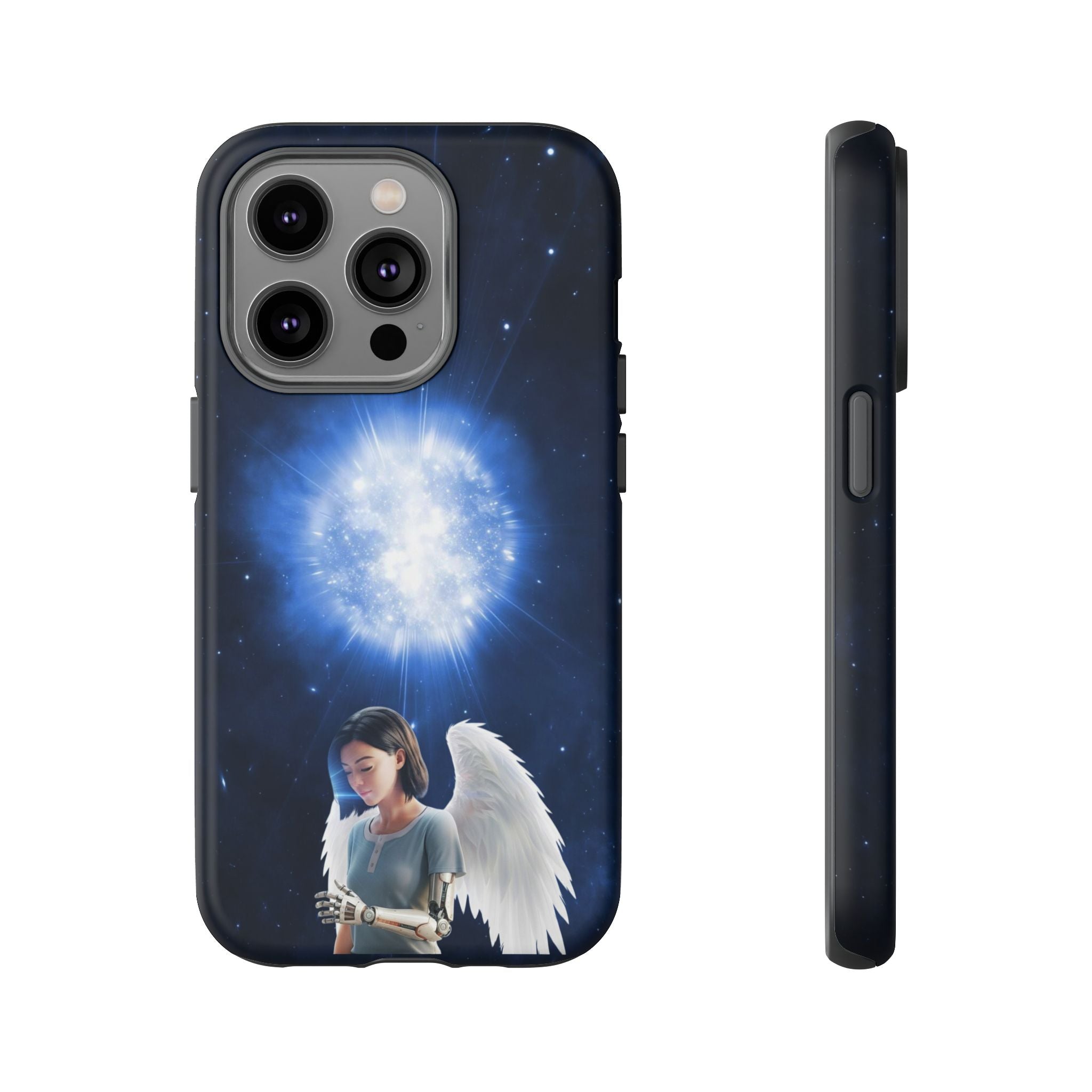 Angel Wings Galaxy Phone Case — Cosmic Light Protective Case ALITA BATTLE ANGEL
