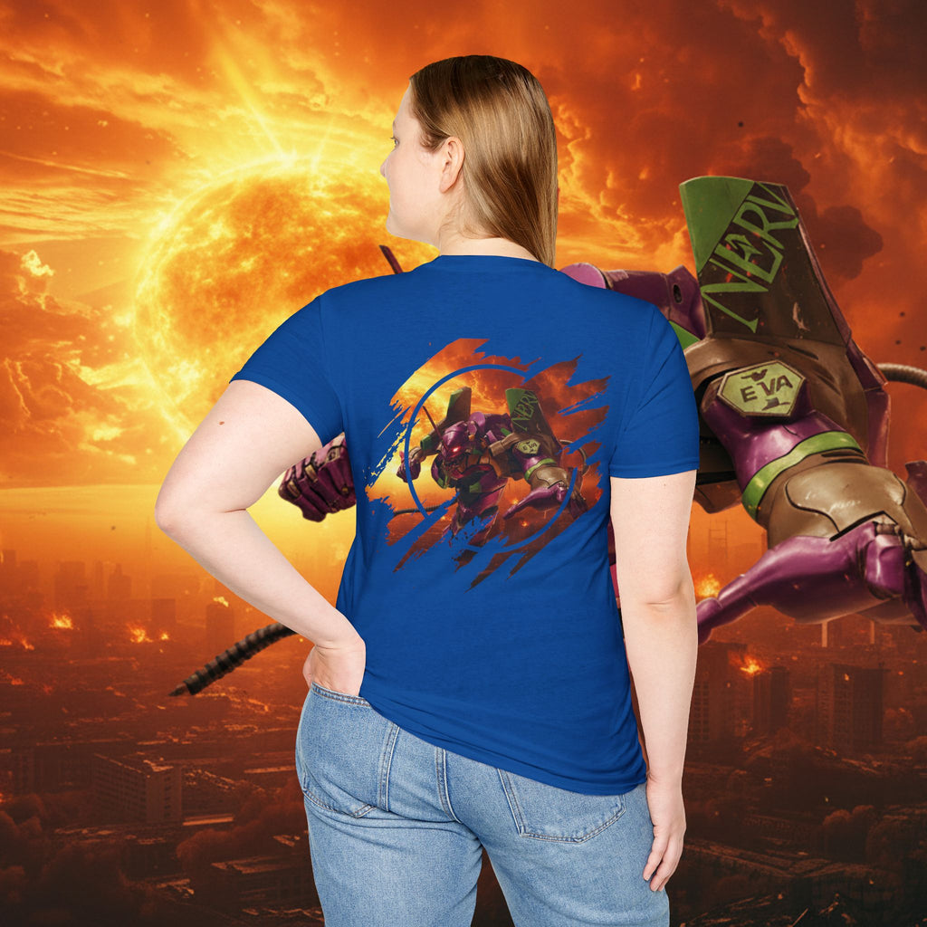 Only One Hit T-Shirt — Gamer Mech Battle Tee - EVA 1 - Neon Genesis Evangelion