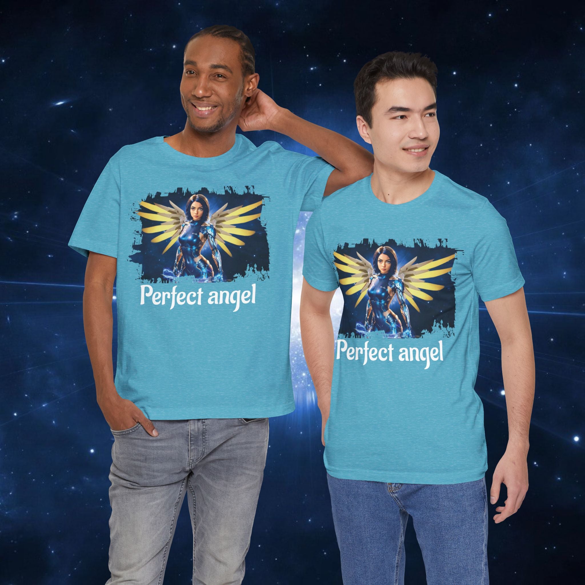 Angel Warrior Tee — "Perfect Angel" Fantasy Wings Graphic T-Shirt - alita battle angel
