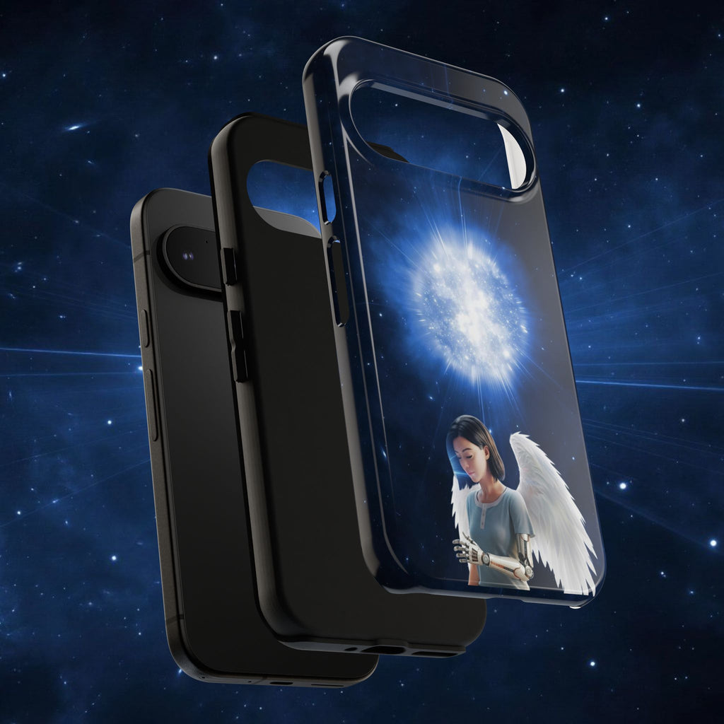 Angel Wings Galaxy Phone Case — Cosmic Light Protective Case ALITA BATTLE ANGEL