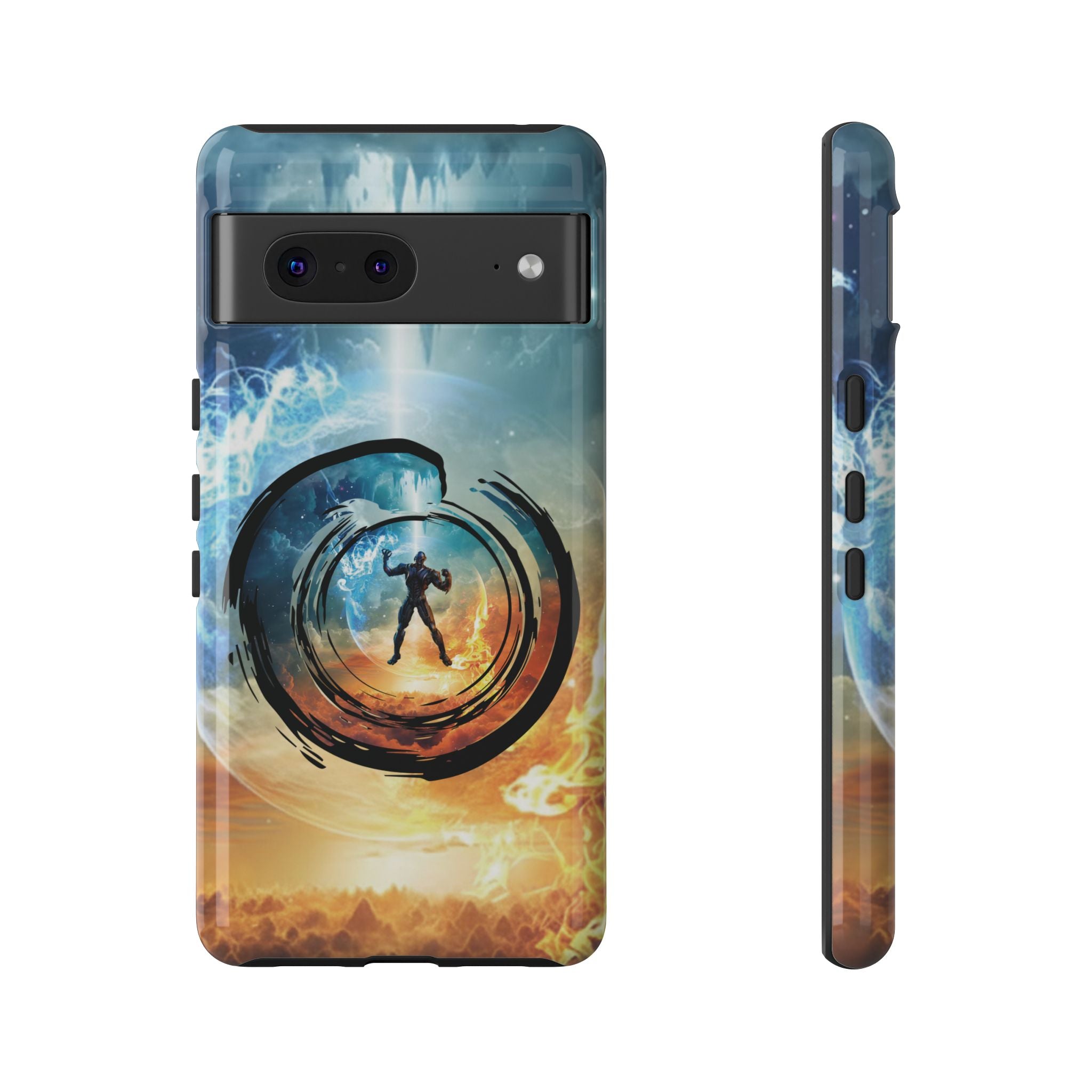 Phone Case — Elemental Warrior Fire & Ice Protective Tough Case - Ultron