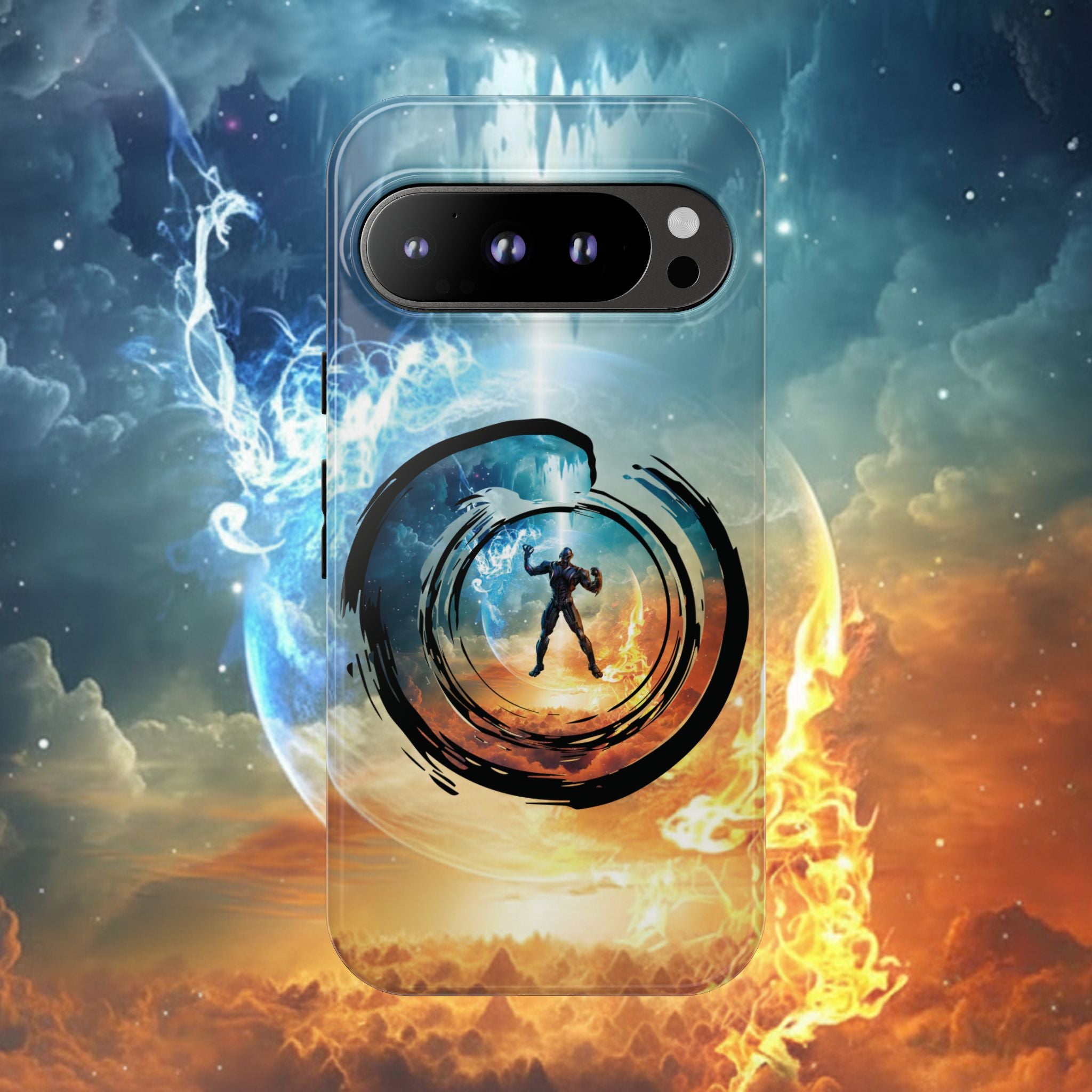 Phone Case — Elemental Warrior Fire & Ice Protective Tough Case - Ultron