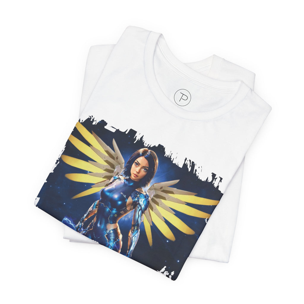 Angel Warrior Tee — "Perfect Angel" Fantasy Wings Graphic T-Shirt - alita battle angel