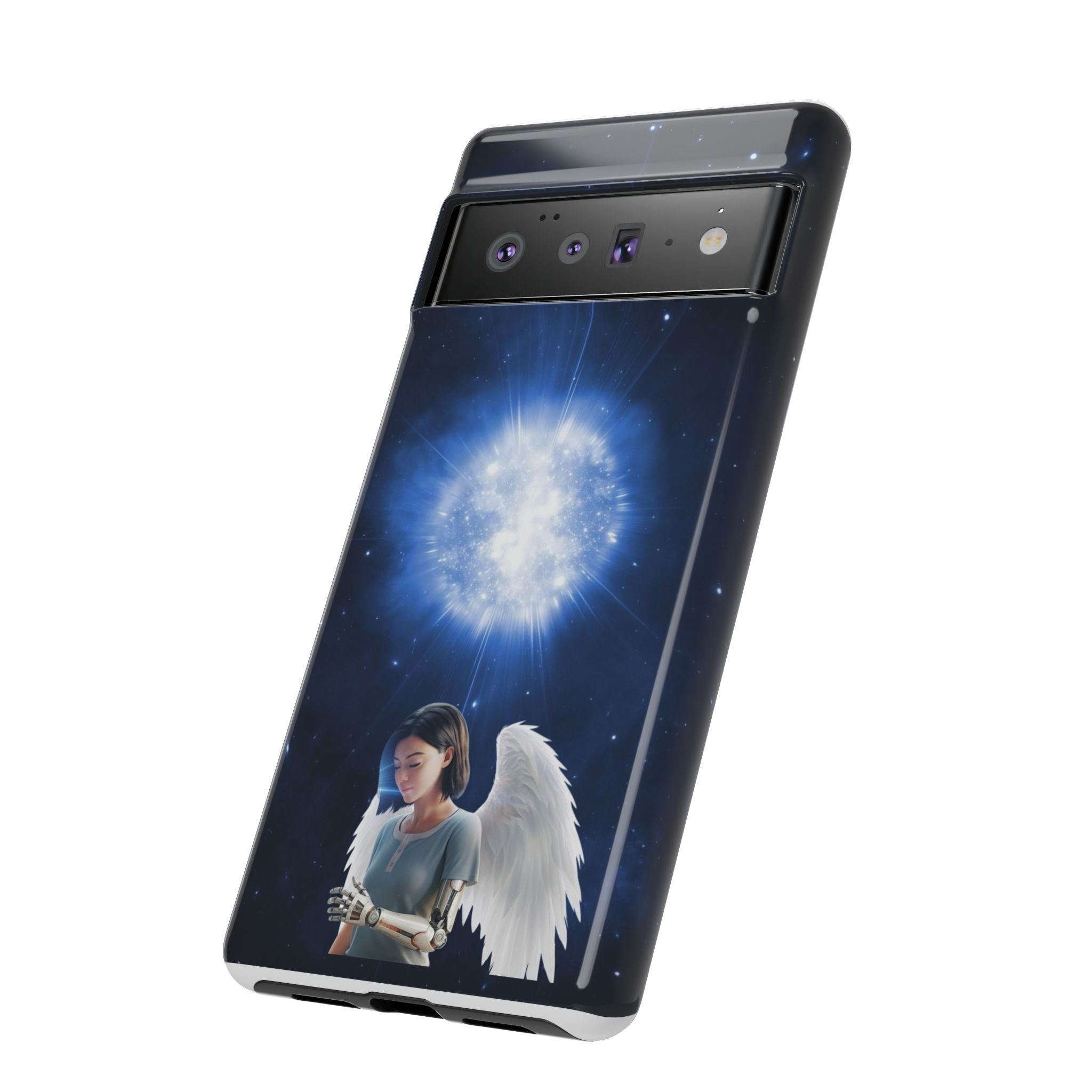 Angel Wings Galaxy Phone Case — Cosmic Light Protective Case ALITA BATTLE ANGEL