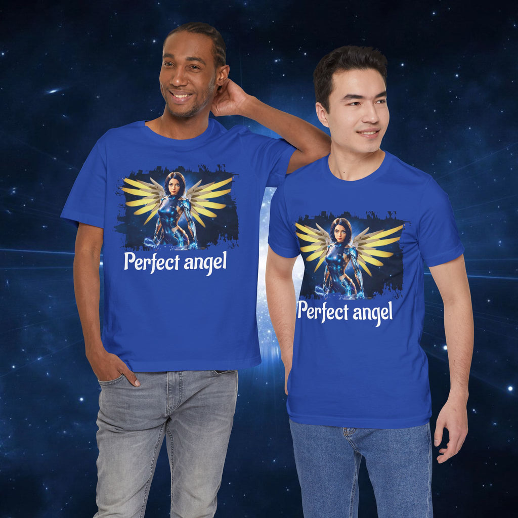 Angel Warrior Tee — "Perfect Angel" Fantasy Wings Graphic T-Shirt - alita battle angel