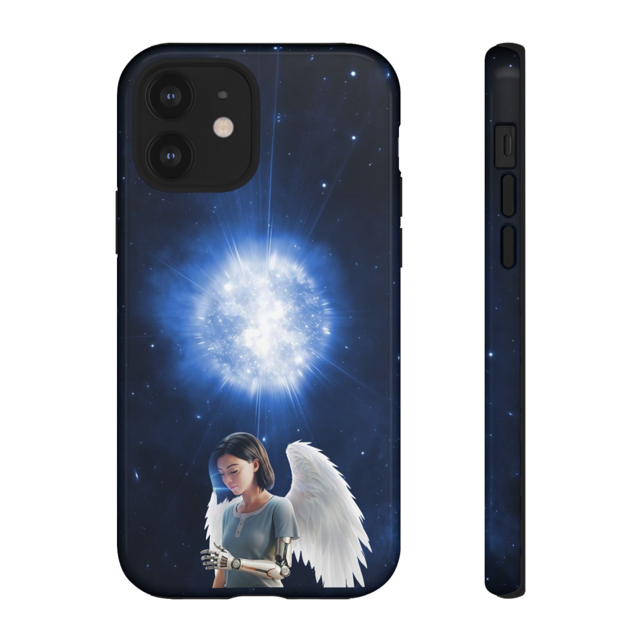 Angel Wings Galaxy Phone Case — Cosmic Light Protective Case ALITA BATTLE ANGEL