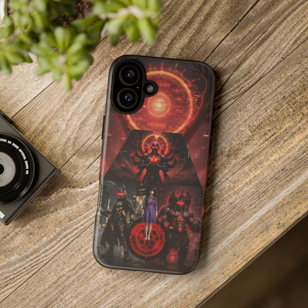 Demonic Guardians Phone Case — Red Occult Sigil Urban Fantasy iPhone Cover