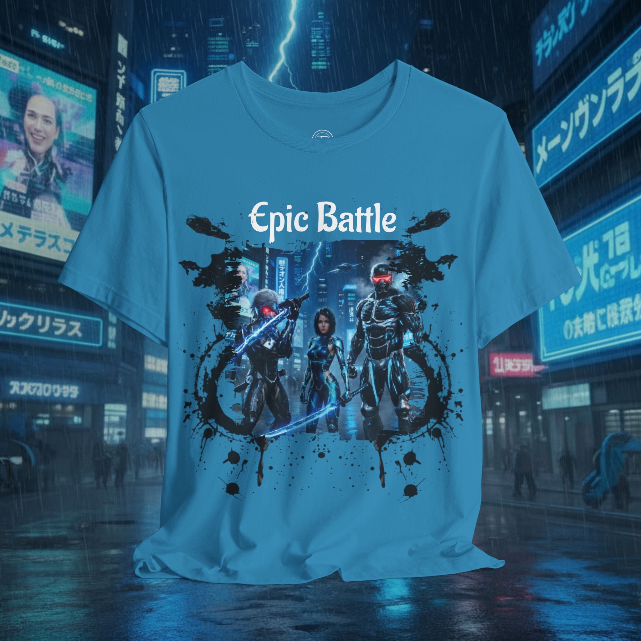 Epic Battle Tee — Sci‑Fi Gamer Graphic T-Shirt - Battle Suits