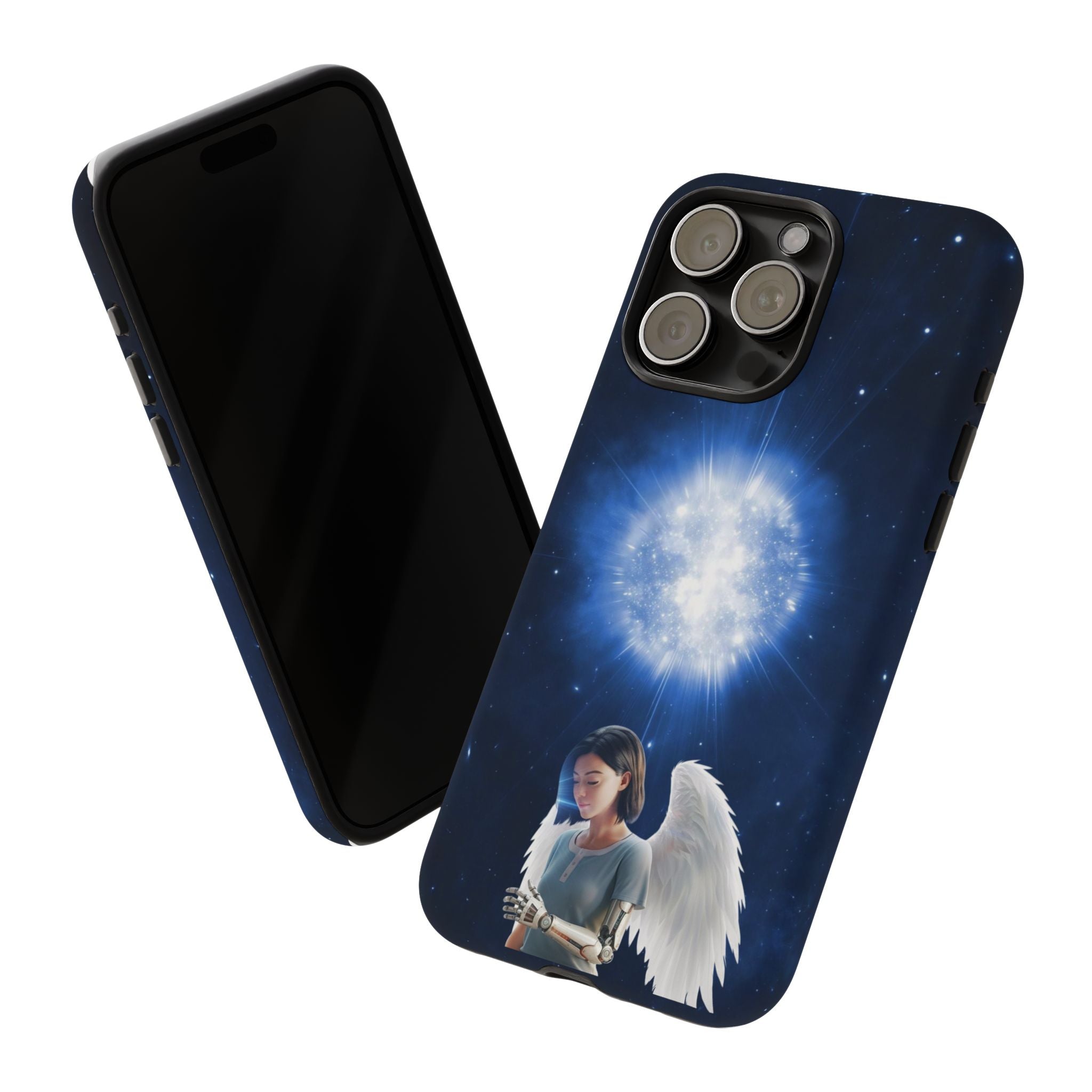 Angel Wings Galaxy Phone Case — Cosmic Light Protective Case ALITA BATTLE ANGEL