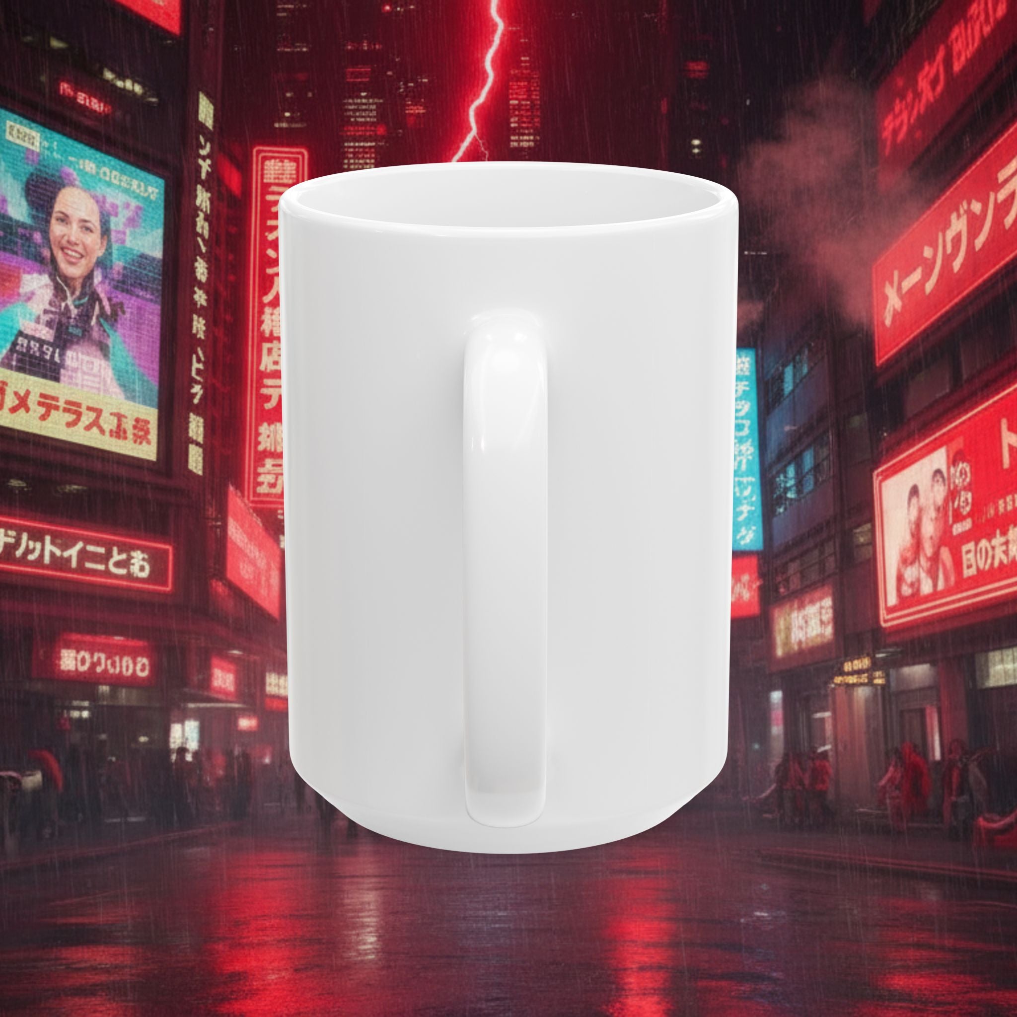 Cyberpunk Heroes Ceramic Mug — Futuristic Neon Sci‑Fi Character Art (11oz/15oz) - Battle Suits