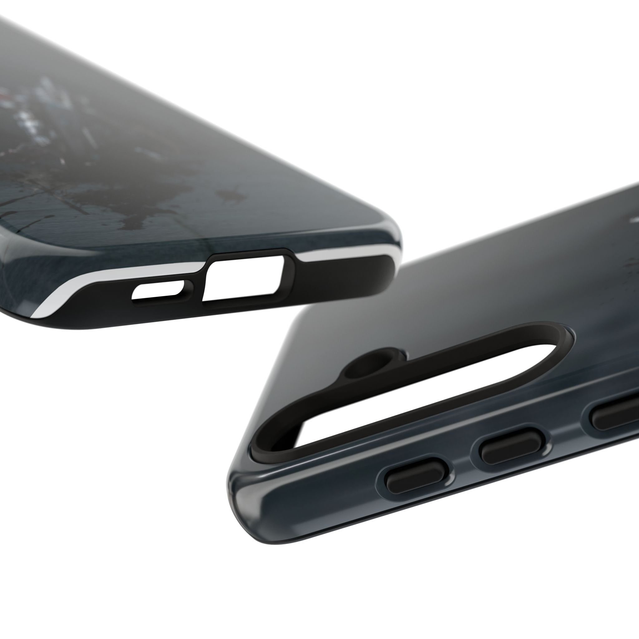 Tough Cases: Dark Cyber Soldier Phone Case — Rugged Sci‑Fi Armor Design