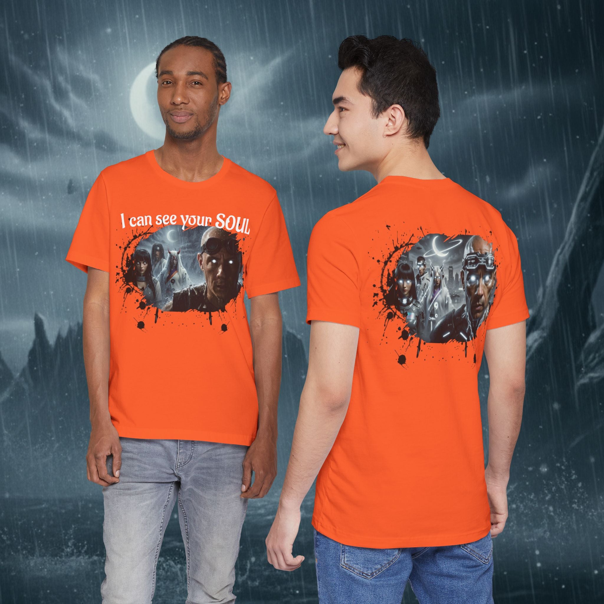 I Can See Your Soul T-Shirt — Gothic Horror Movie Graphic Tee - Byakugan Family and Riddick
