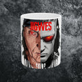 Split Face JIGSAW Y WESKER  — Sci‑Fi Half‑Human Red Eye Ceramic Coffee Cup (11oz/15oz) - JIGWES