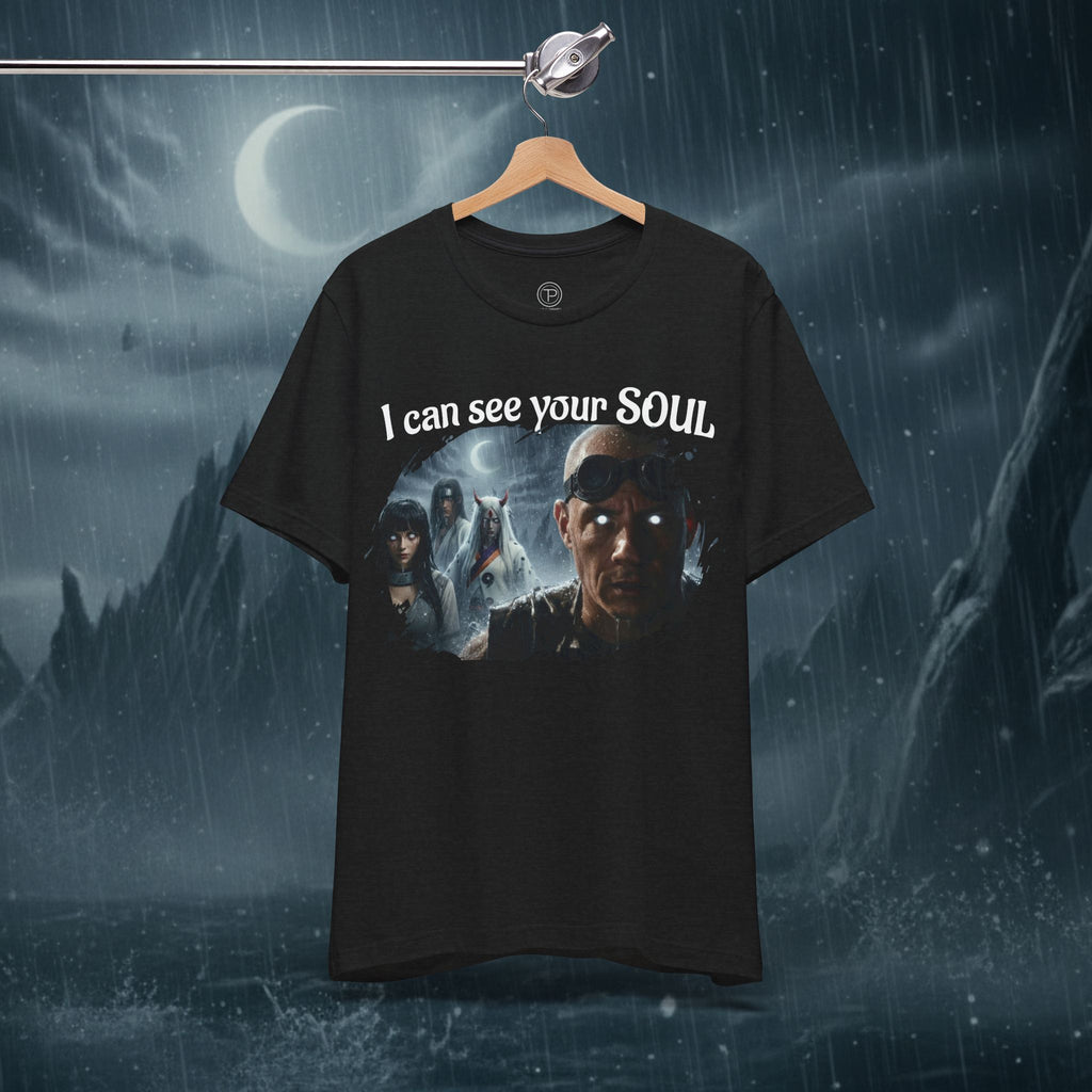I Can See Your Soul T-Shirt — Gothic Horror Movie Graphic Tee - Byakugan Family and Riddick