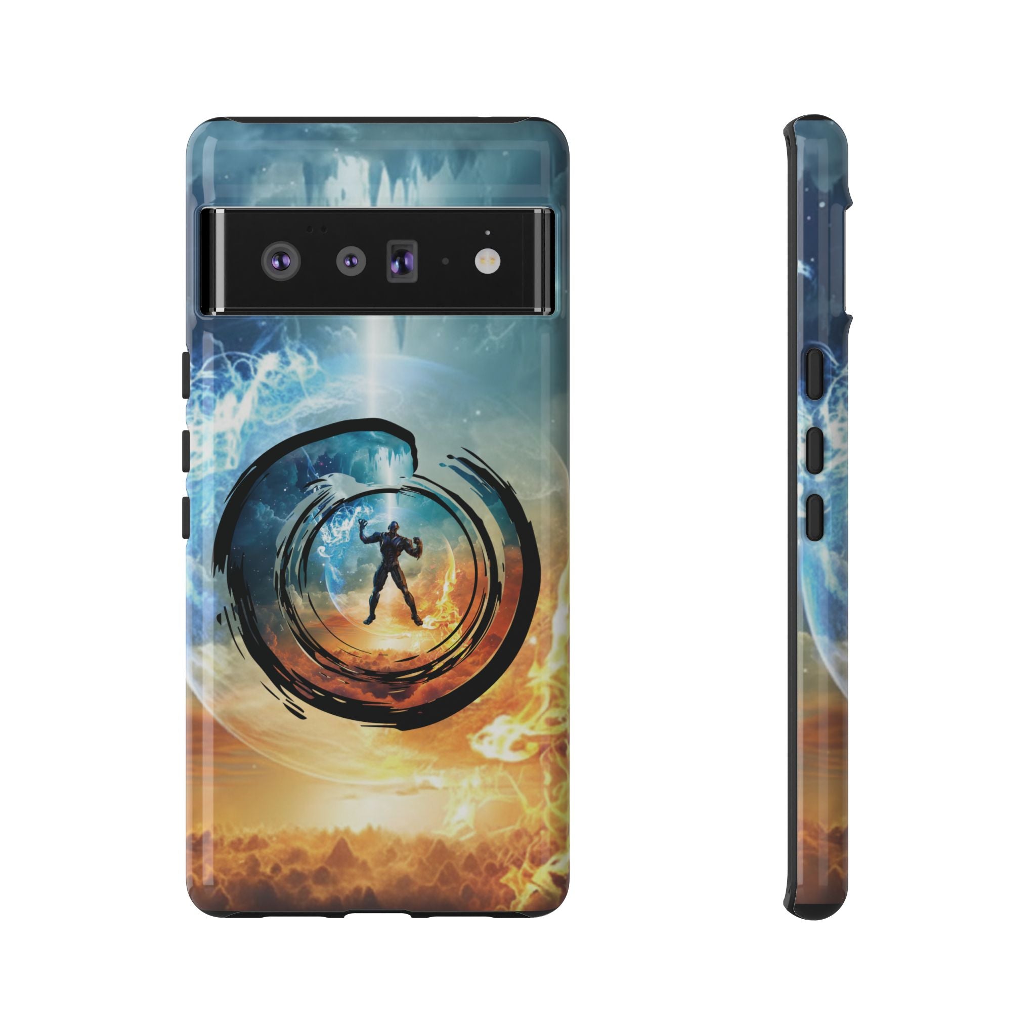 Phone Case — Elemental Warrior Fire & Ice Protective Tough Case - Ultron