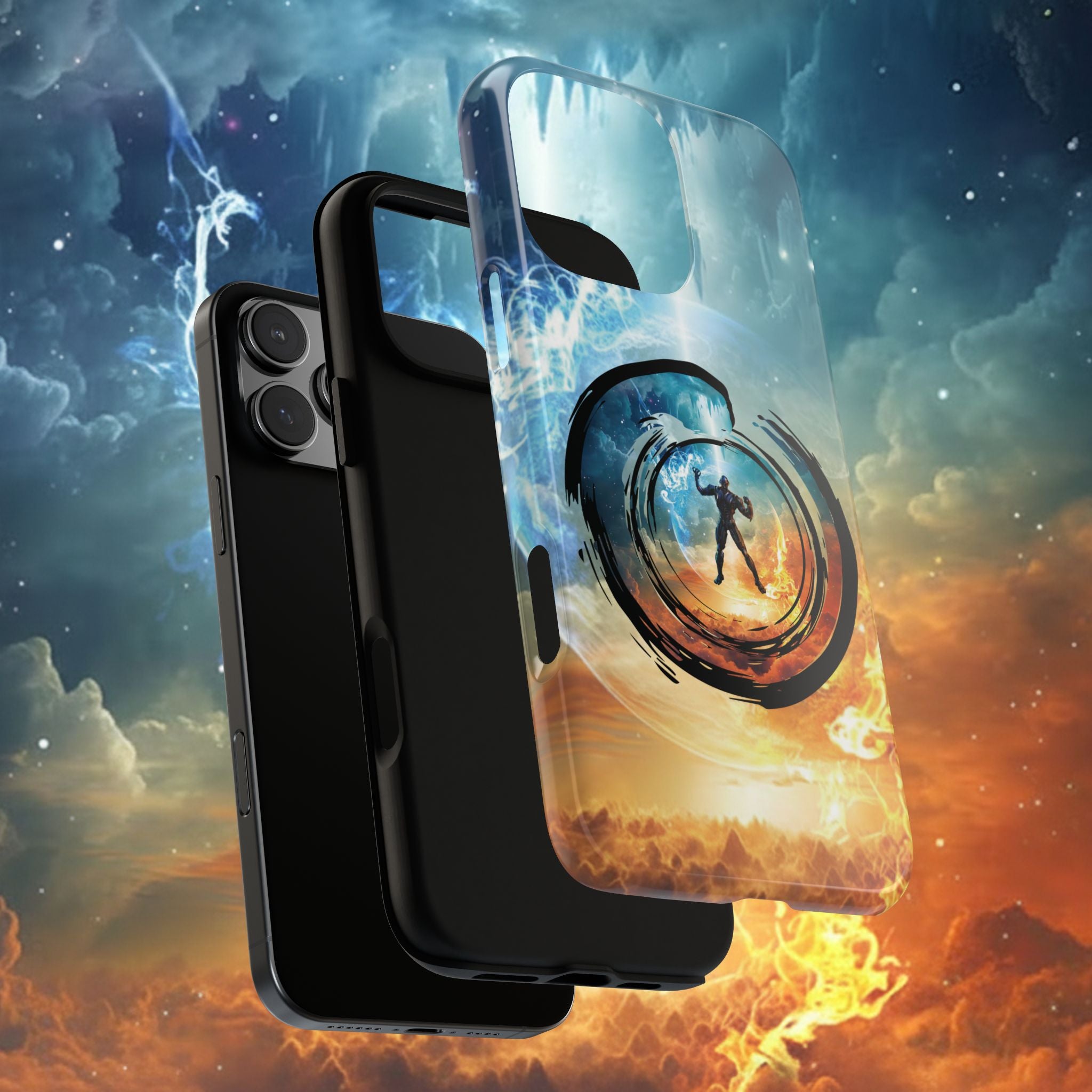 Phone Case — Elemental Warrior Fire & Ice Protective Tough Case - Ultron