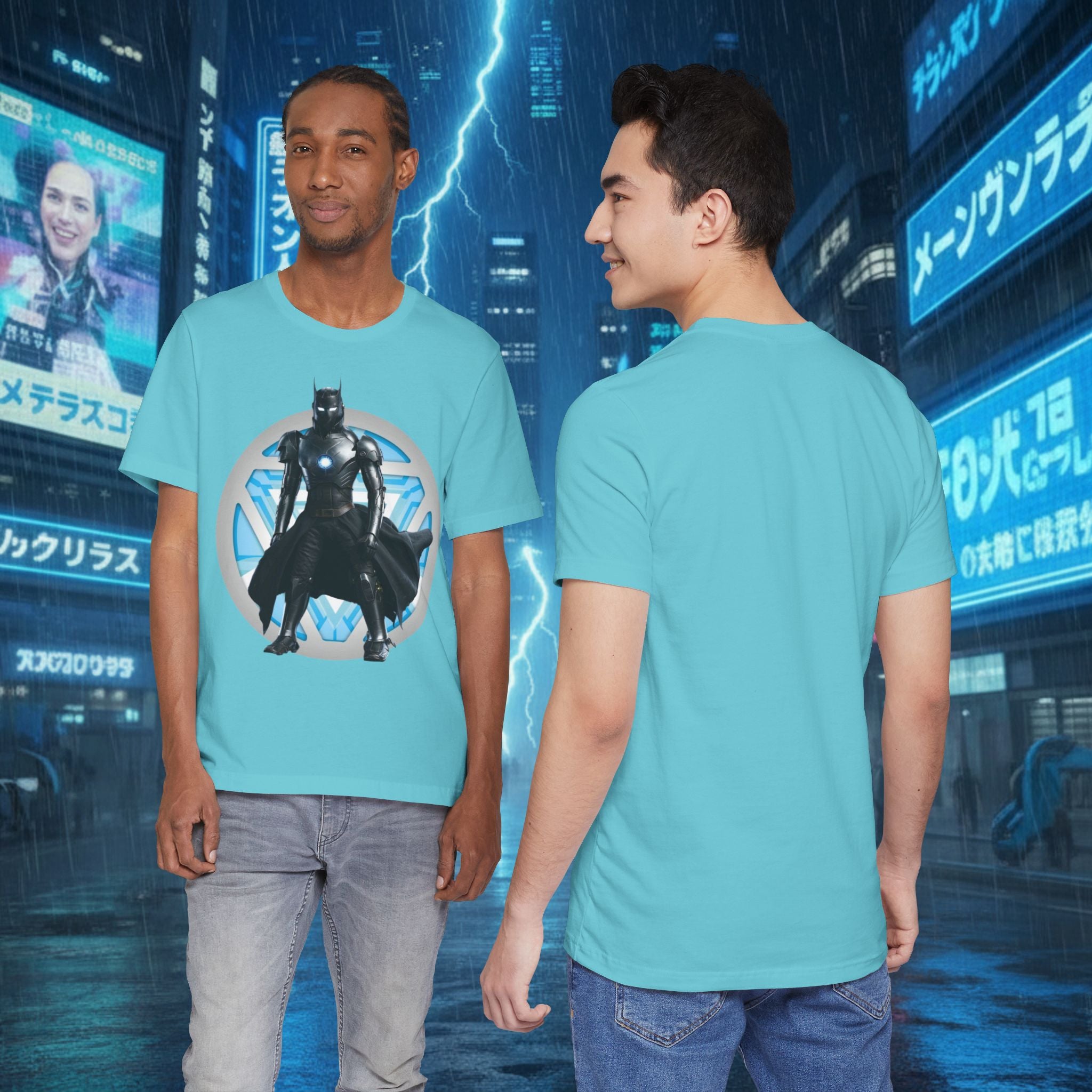Batman Armor Graphic Tee – Futuristic Superhero T-Shirt - IRONMAN