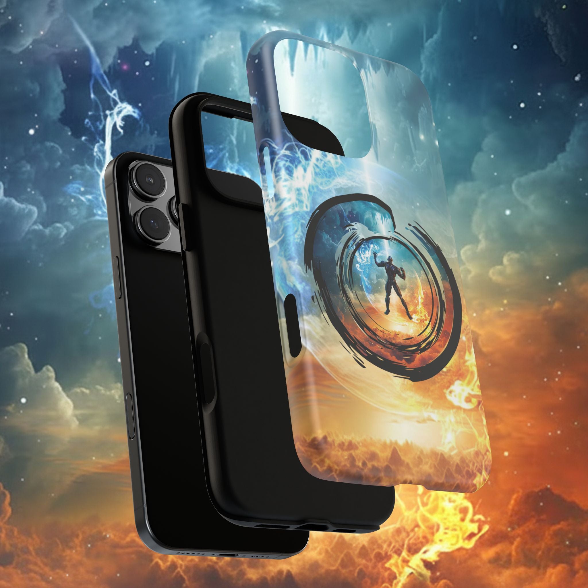 Phone Case — Elemental Warrior Fire & Ice Protective Tough Case - Ultron