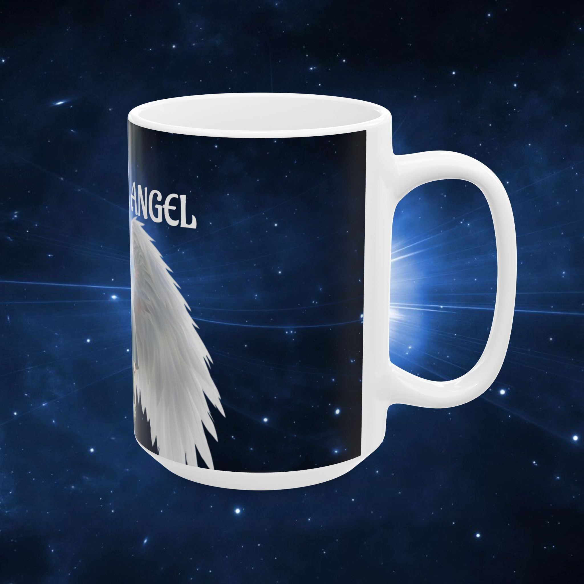 Beautiful Angel Ceramic Mug — Angelic Robotic Guardian Coffee Cup (11oz/15oz) - ALITA BATTLE ANGEL