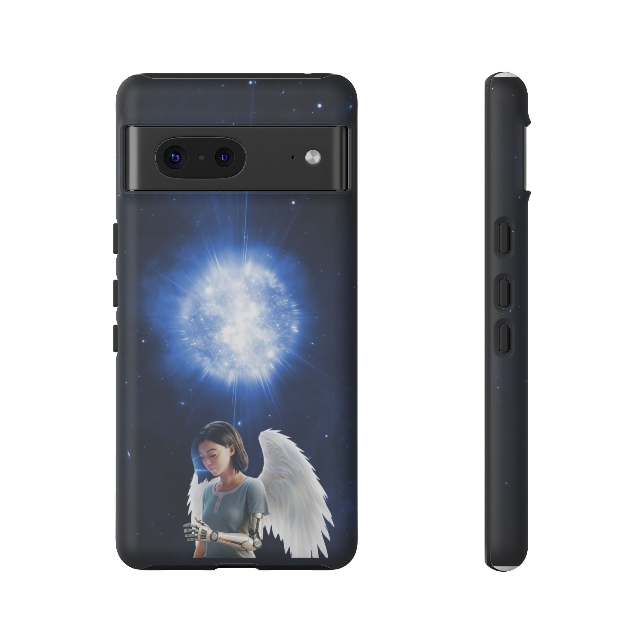 Angel Wings Galaxy Phone Case — Cosmic Light Protective Case ALITA BATTLE ANGEL