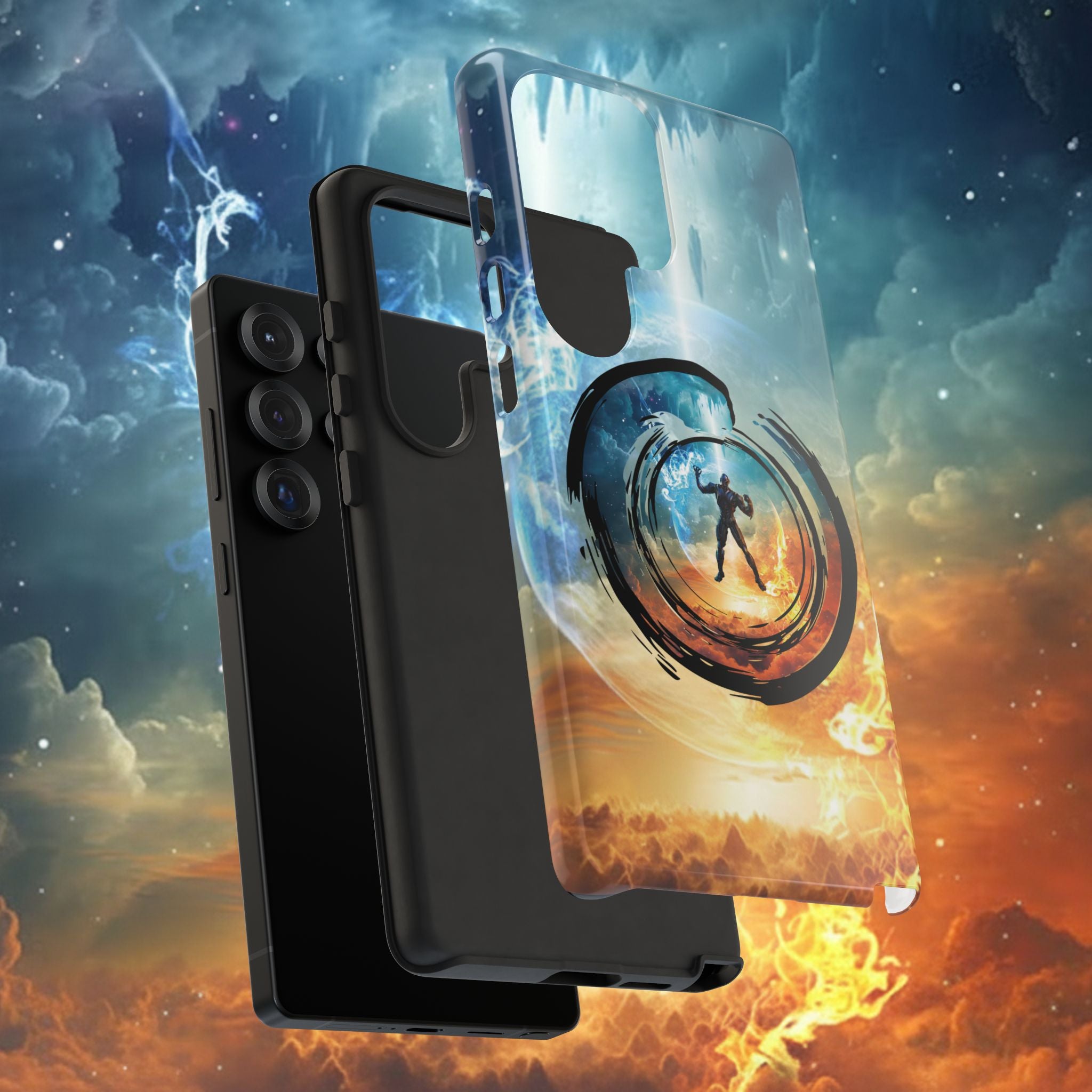 Phone Case — Elemental Warrior Fire & Ice Protective Tough Case - Ultron