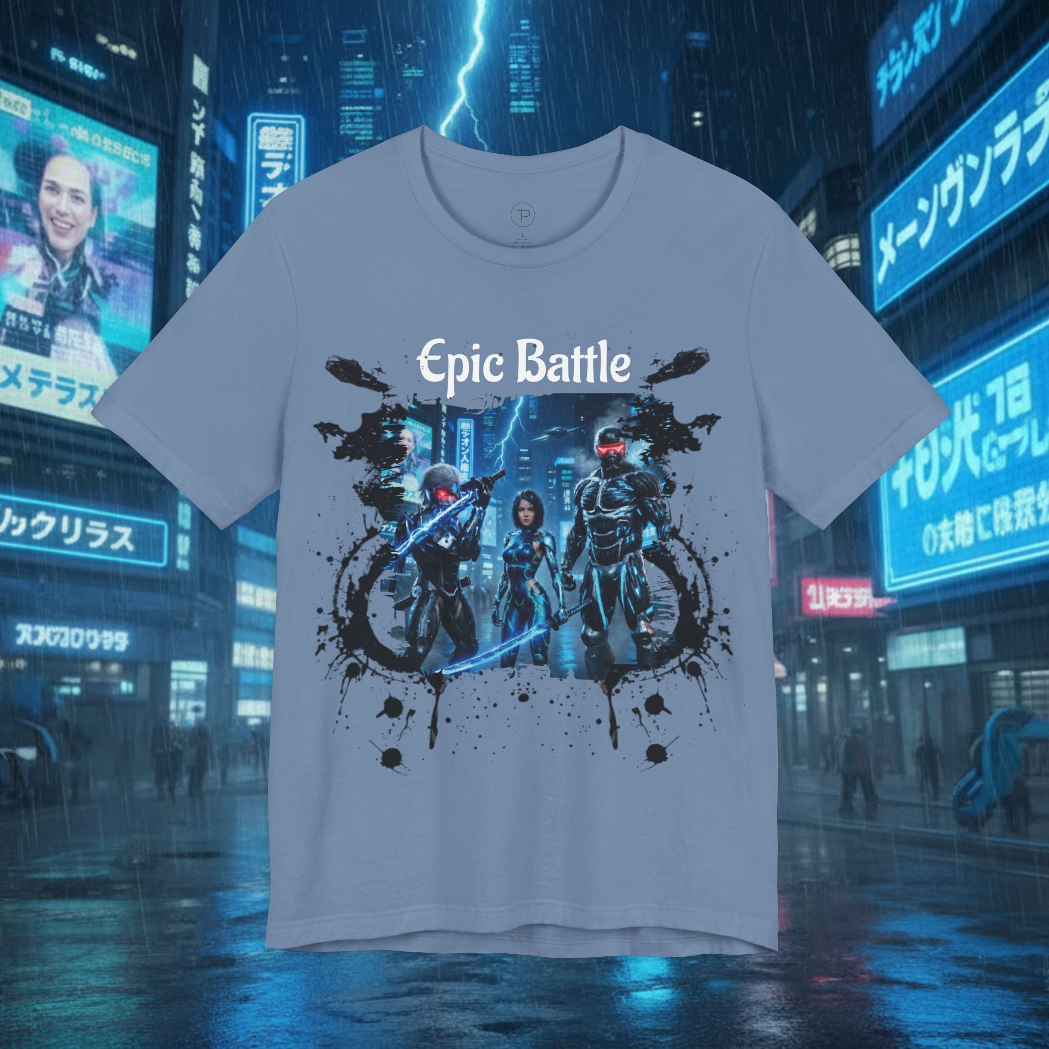 Epic Battle Tee — Sci‑Fi Gamer Graphic T-Shirt - Battle Suits