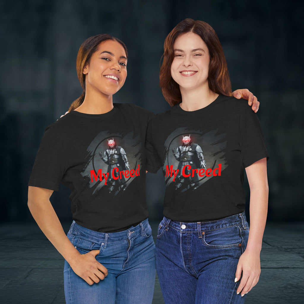My Creed T-Shirt — Dark Knight Sci‑Fi Graphic Tee