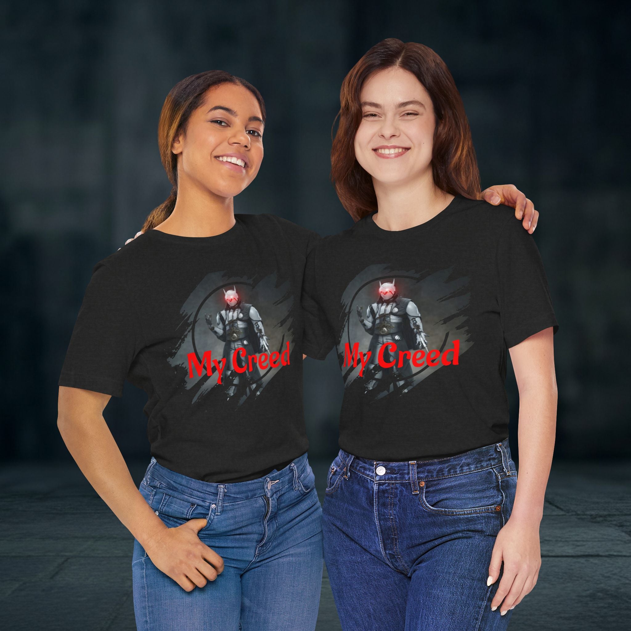 My Creed T-Shirt — Dark Knight Sci‑Fi Graphic Tee