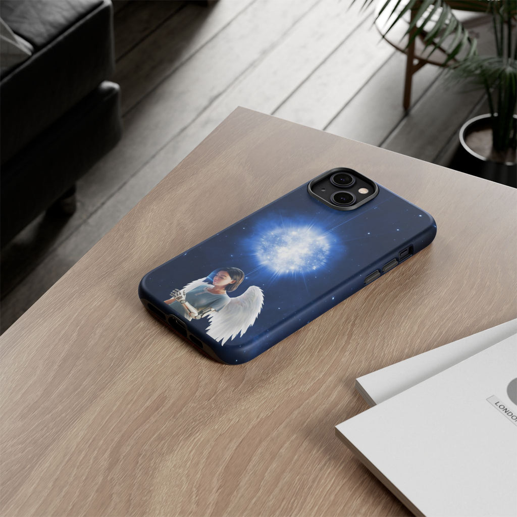 Angel Wings Galaxy Phone Case — Cosmic Light Protective Case ALITA BATTLE ANGEL