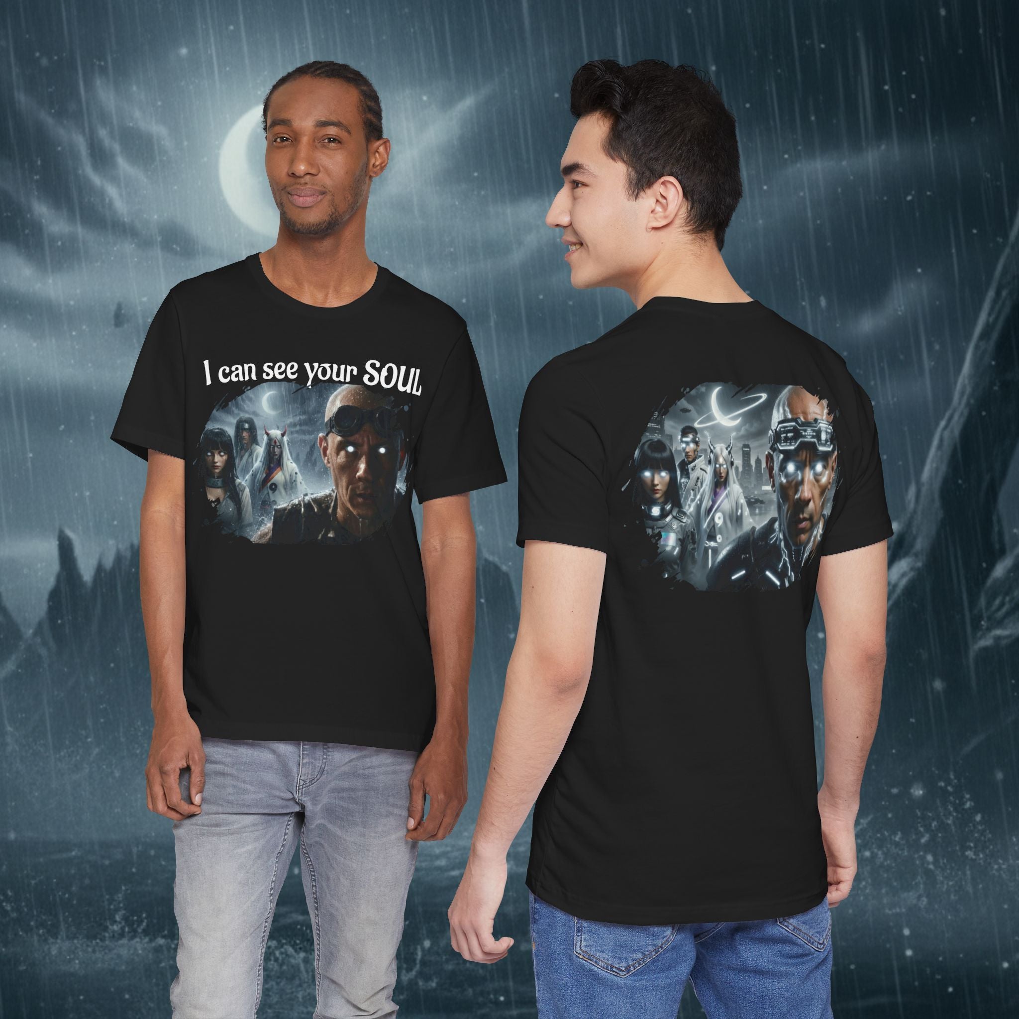 I Can See Your Soul T-Shirt — Gothic Horror Movie Graphic Tee - Byakugan Family and Riddick